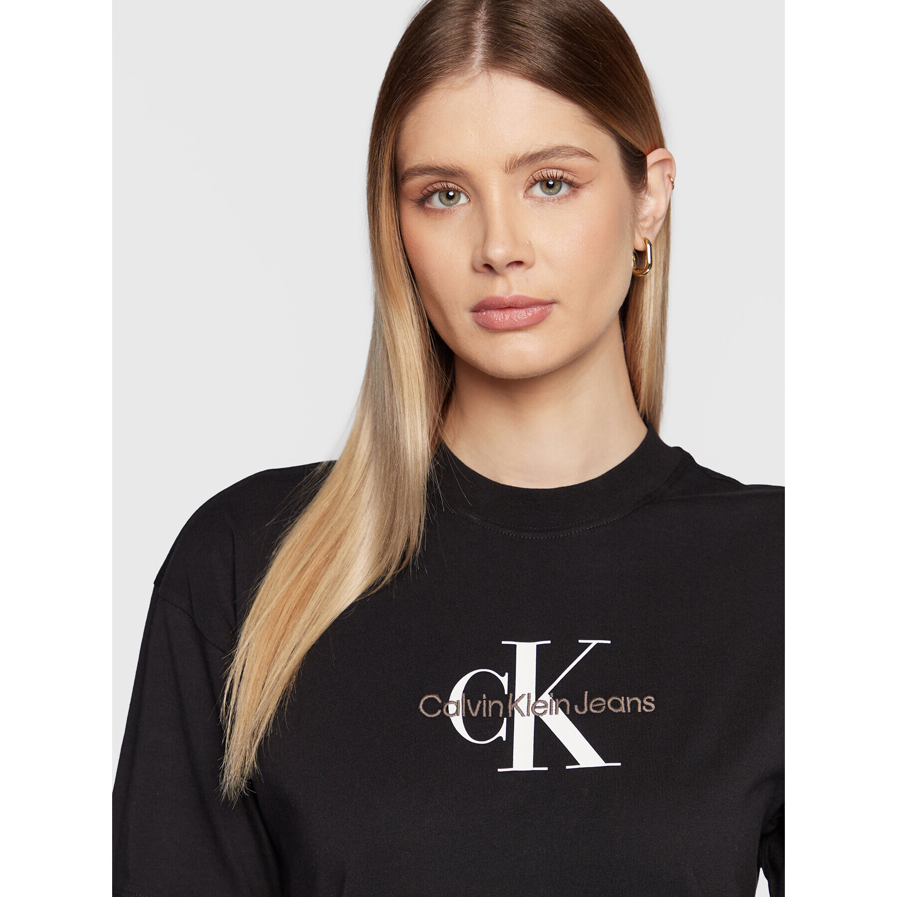 Calvin Klein Jeans Ежедневна рокля J20J220511 Черен Relaxed Fit - Pepit.bg