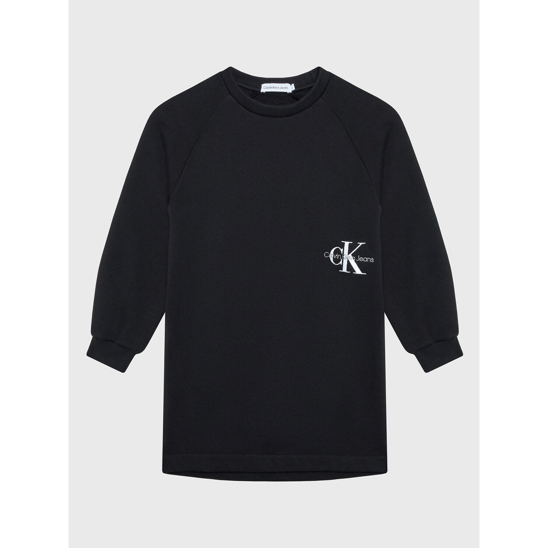 Calvin Klein Jeans Плетена рокля Monogram Off Placed IG0IG01567 Черен Regular Fit - Pepit.bg