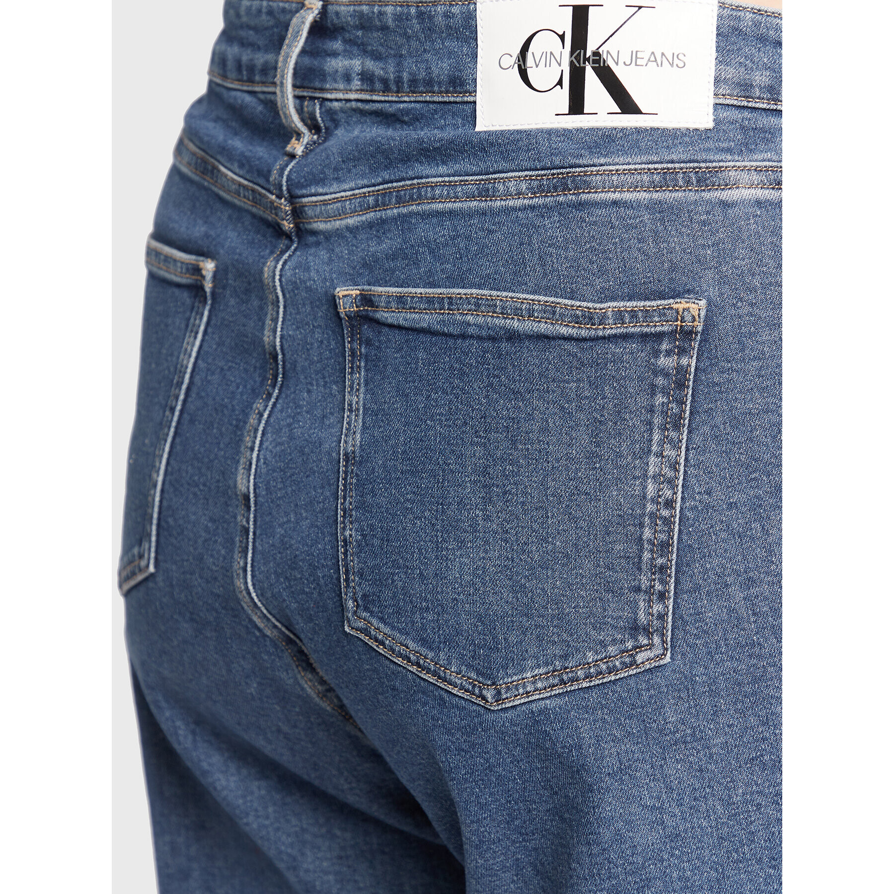 Calvin Klein Jeans Plus Дънки J20J217529 Син Mom Fit - Pepit.bg