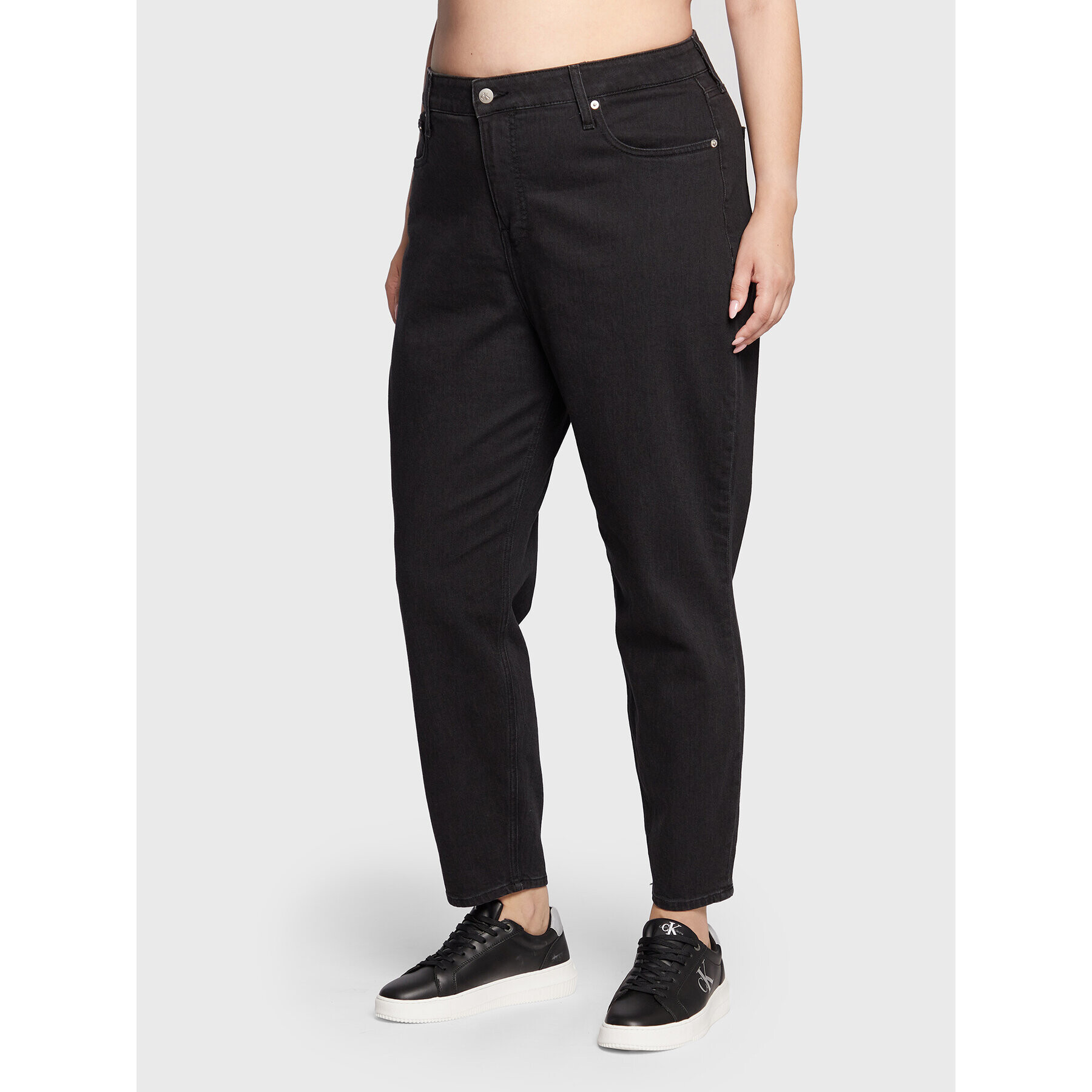 Calvin Klein Jeans Plus Дънки J20J217918 Черен Mom Fit - Pepit.bg