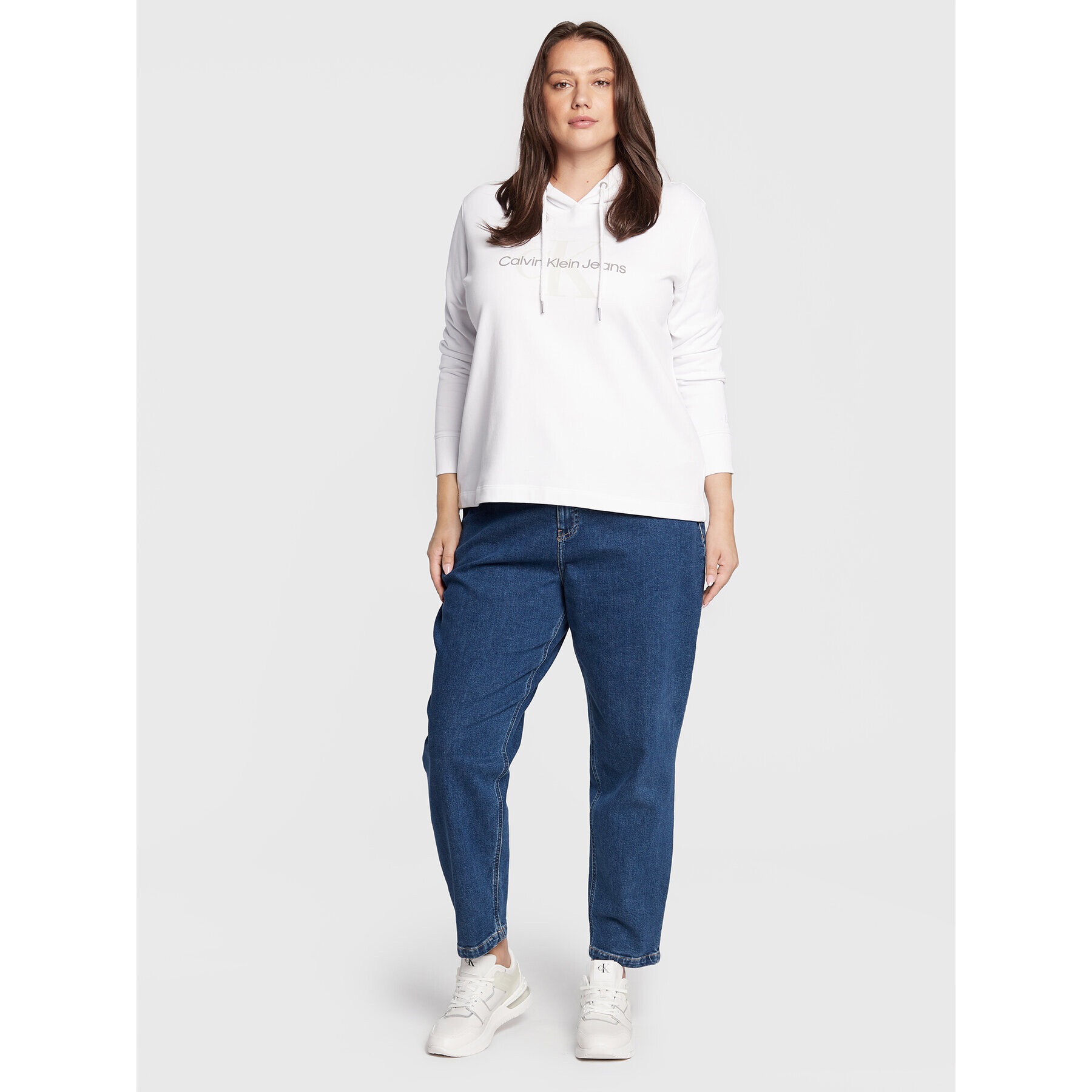 Calvin Klein Jeans Plus Дънки J20J217919 Тъмносин Mom Fit - Pepit.bg