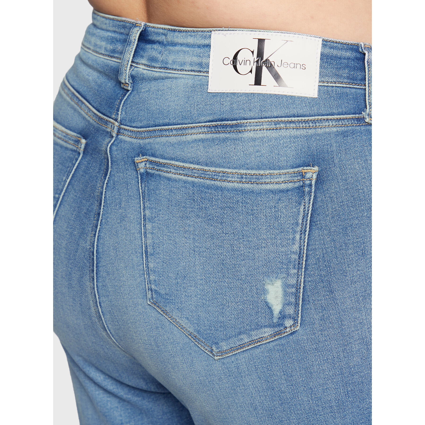 Calvin Klein Jeans Plus Дънки J20J218609 Син Skinny Fit - Pepit.bg