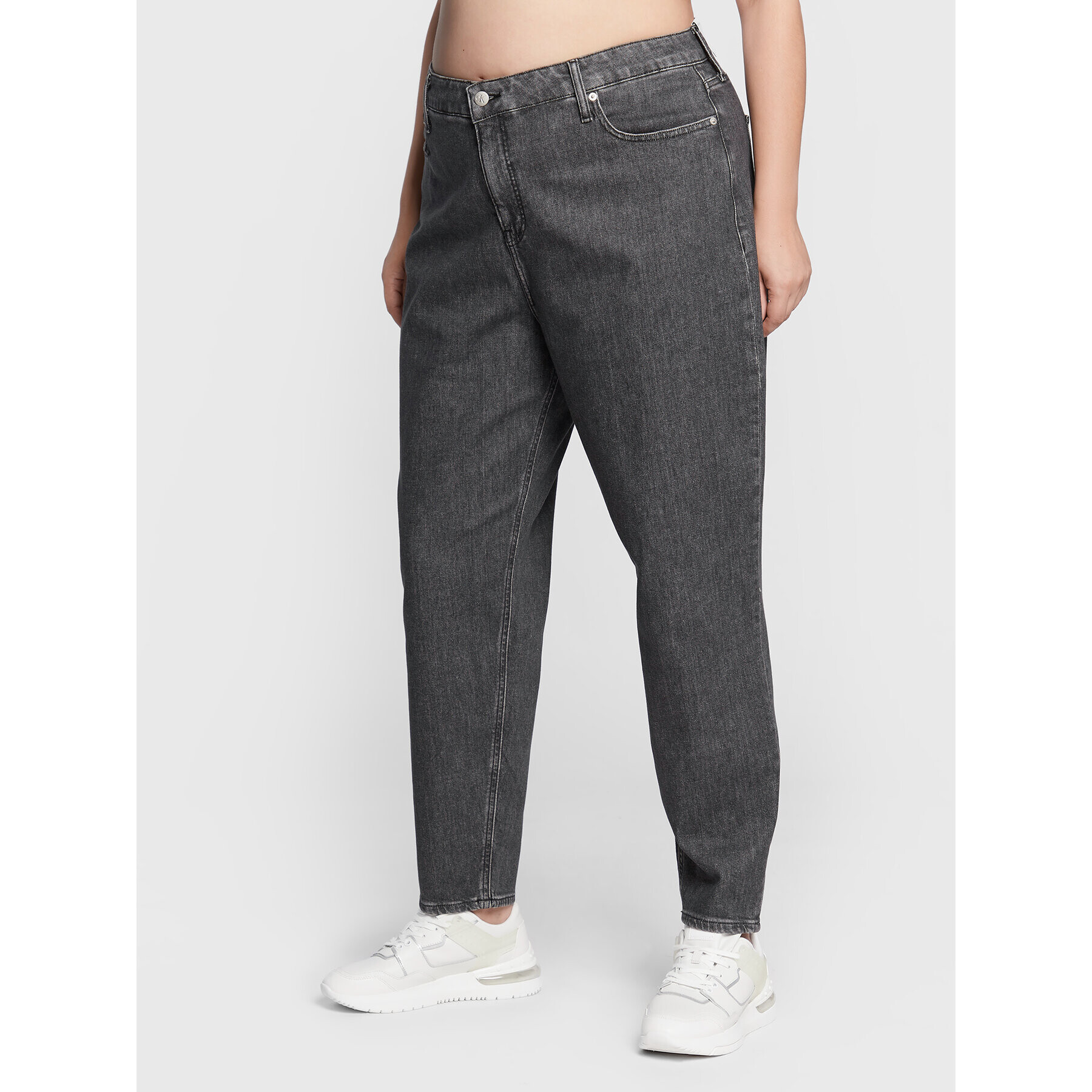 Calvin Klein Jeans Plus Дънки J20J218613 Черен Mom Fit - Pepit.bg