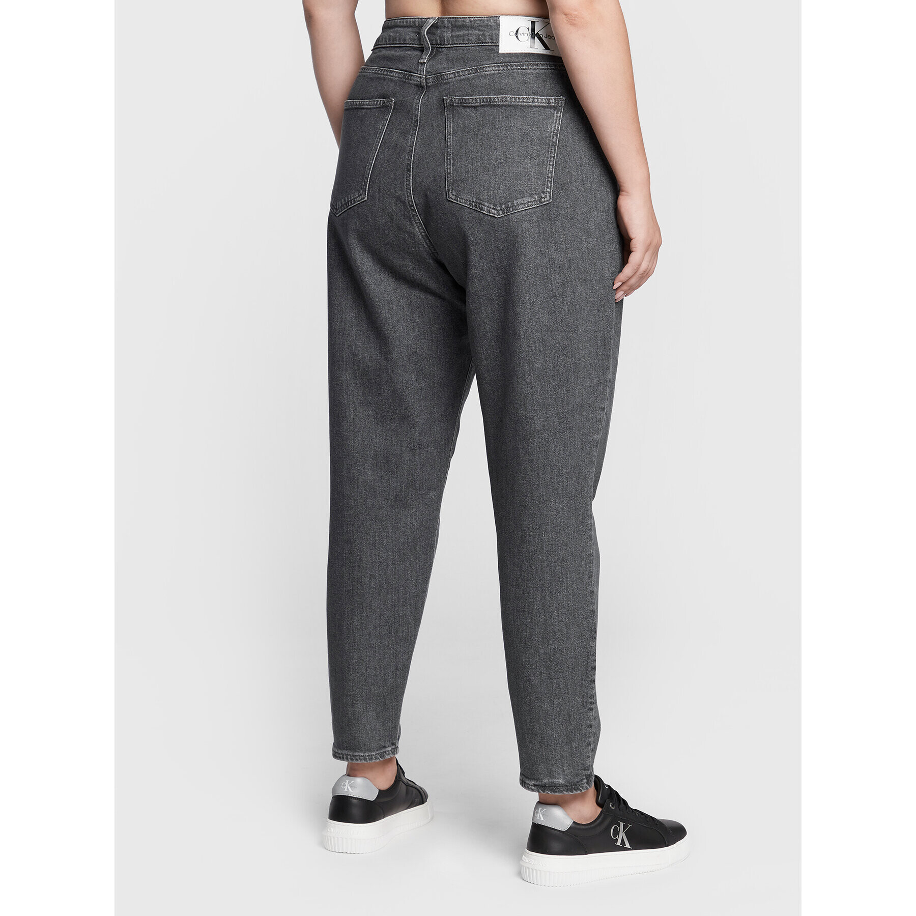 Calvin Klein Jeans Plus Дънки J20J219589 Сив Mom Fit - Pepit.bg