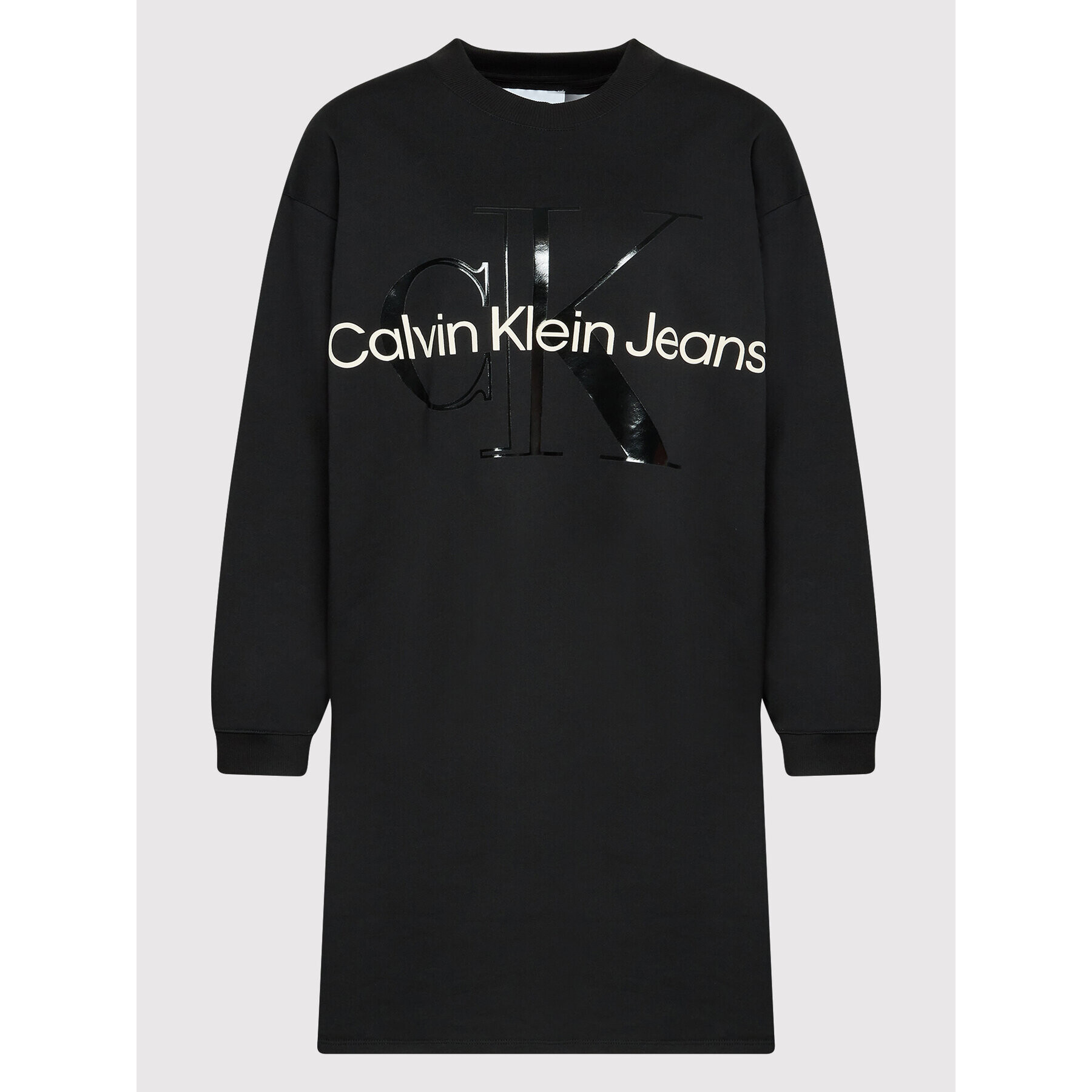 Calvin Klein Jeans Plus Ежедневна рокля J20J219718 Черен Regular Fit - Pepit.bg