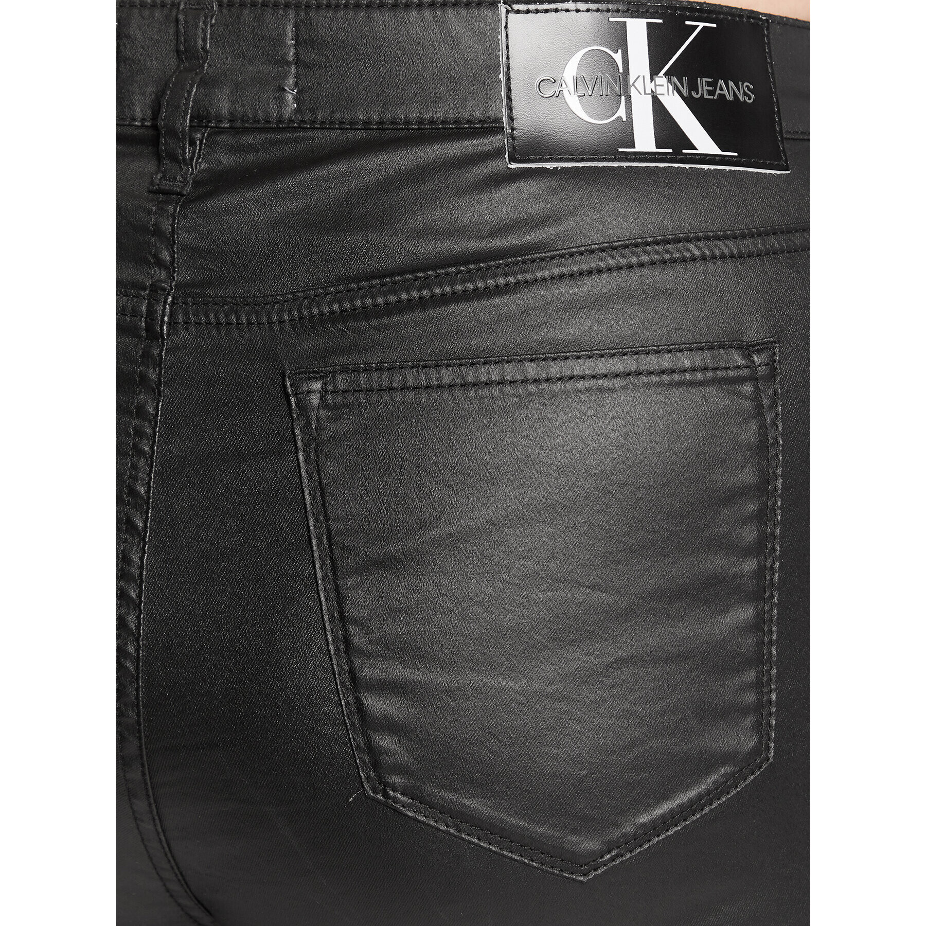 Calvin Klein Jeans Plus Текстилни панталони J20J217453 Черен Skinny Fit - Pepit.bg