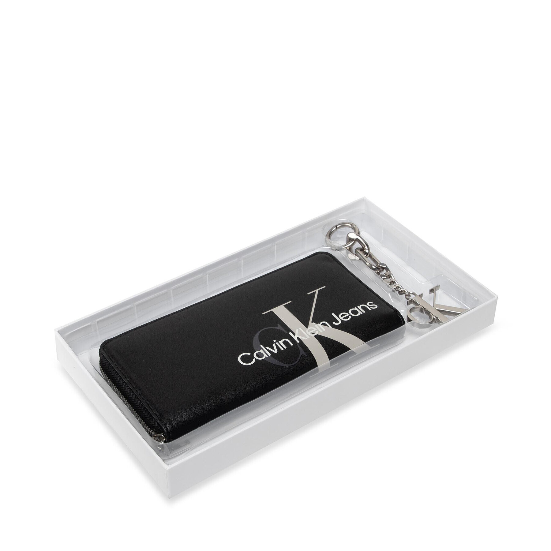 Calvin Klein Jeans Подаръчен комплект Sculpted Mono Za + Keyfob K60K608978 Черен - Pepit.bg