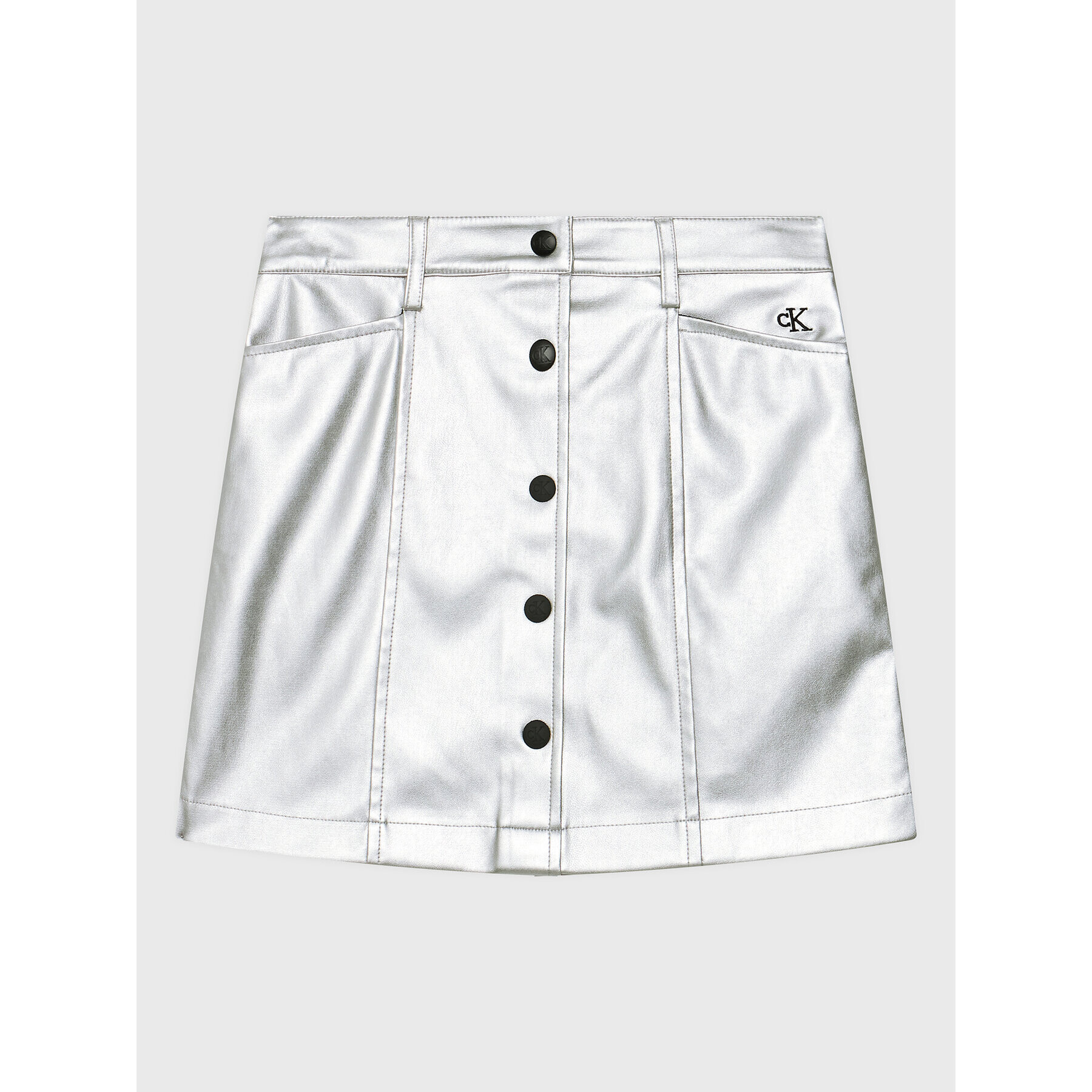 Calvin Klein Jeans Пола Metallic IG0IG01773 Сребрист Regular Fit - Pepit.bg