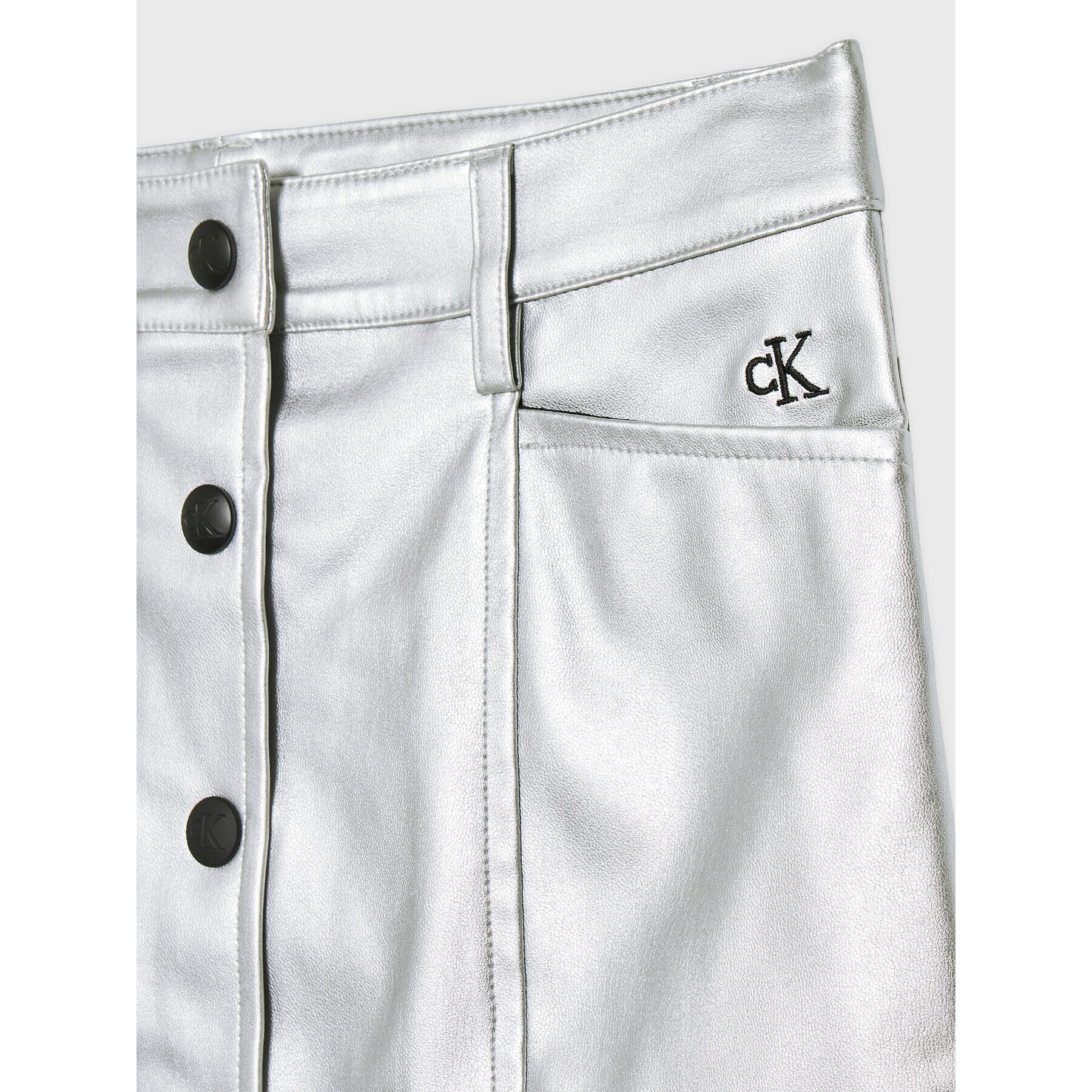 Calvin Klein Jeans Пола Metallic IG0IG01773 Сребрист Regular Fit - Pepit.bg