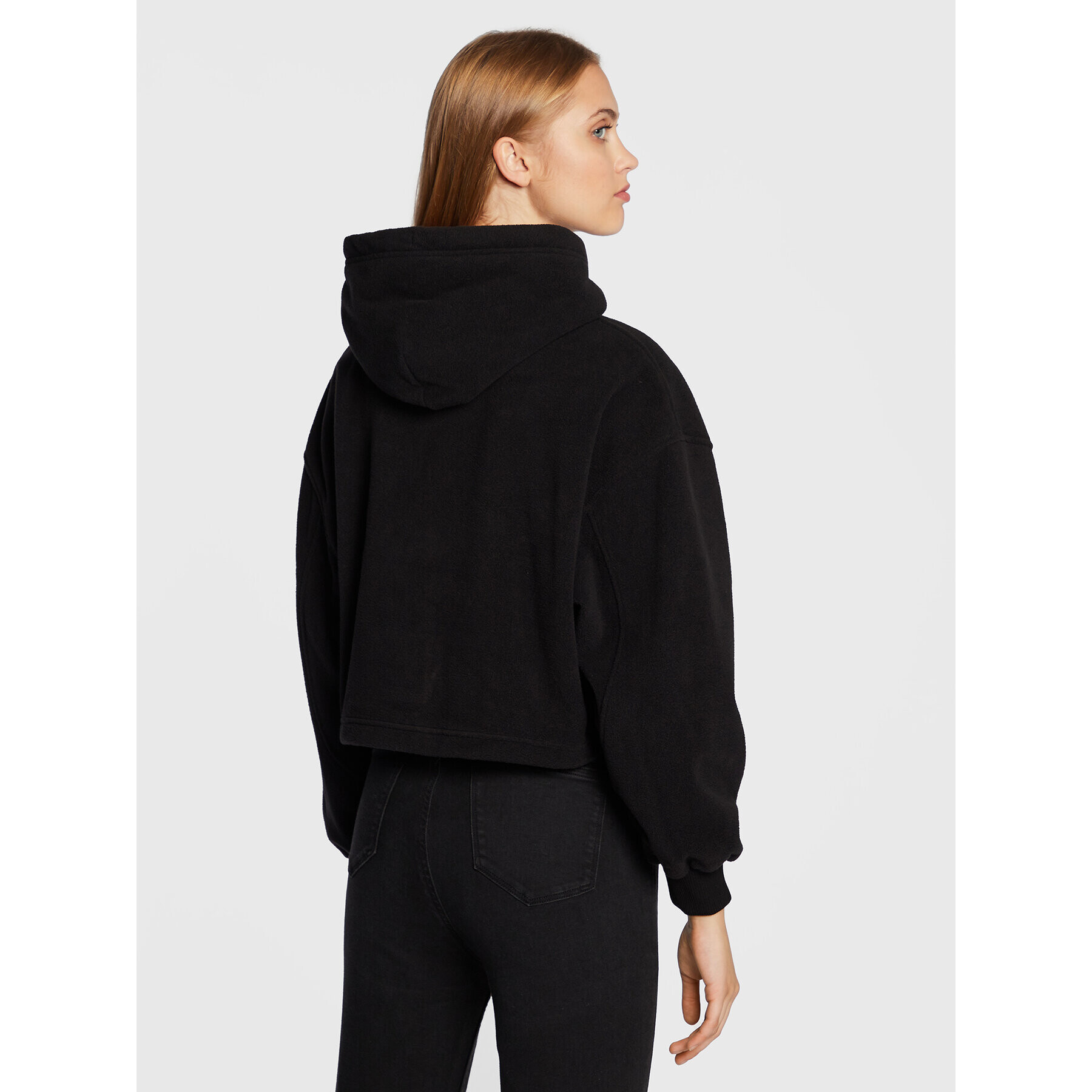 Calvin Klein Jeans Полар J20J219762 Черен Relaxed Fit - Pepit.bg