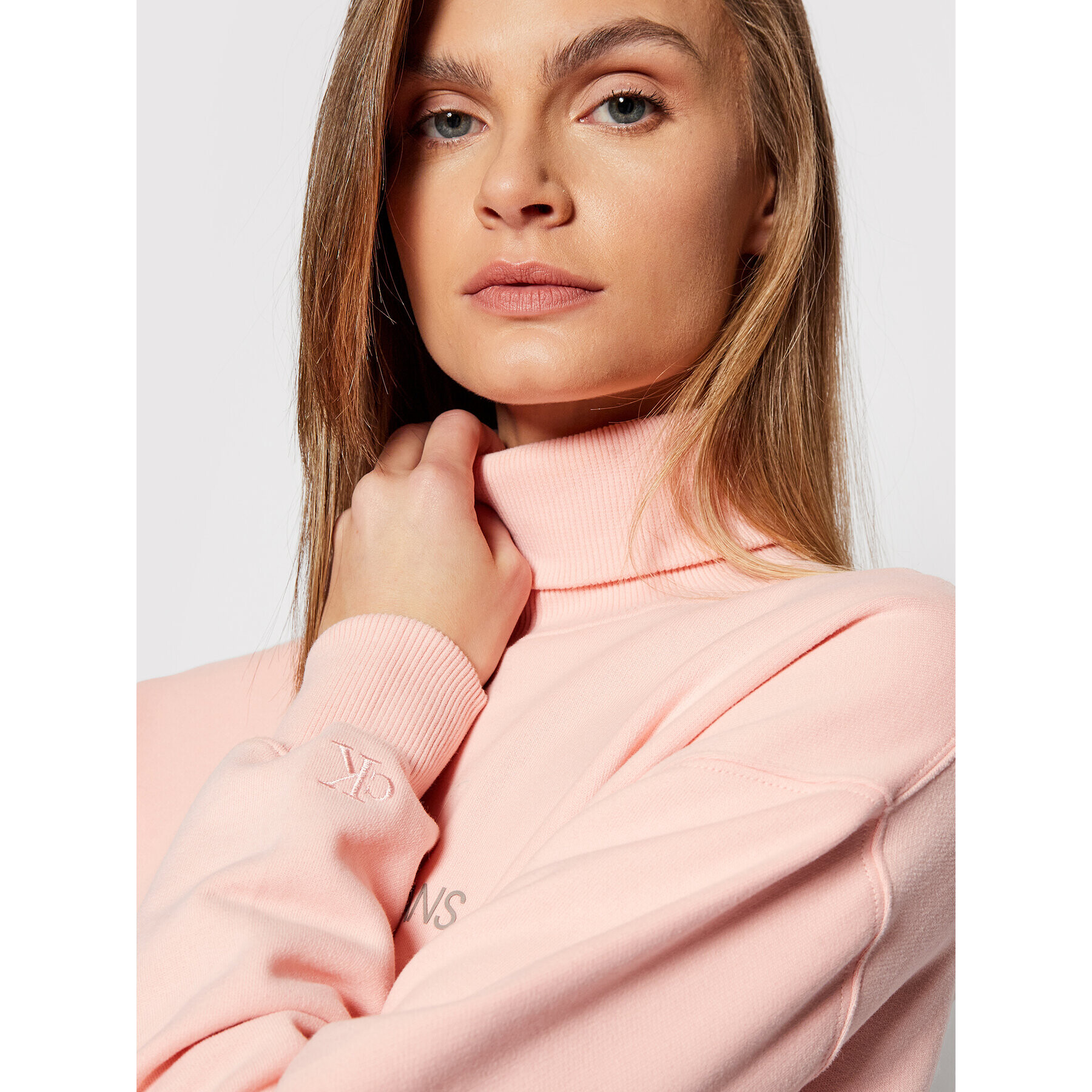 Calvin Klein Jeans Поло J20J216962 Розов Oversize - Pepit.bg