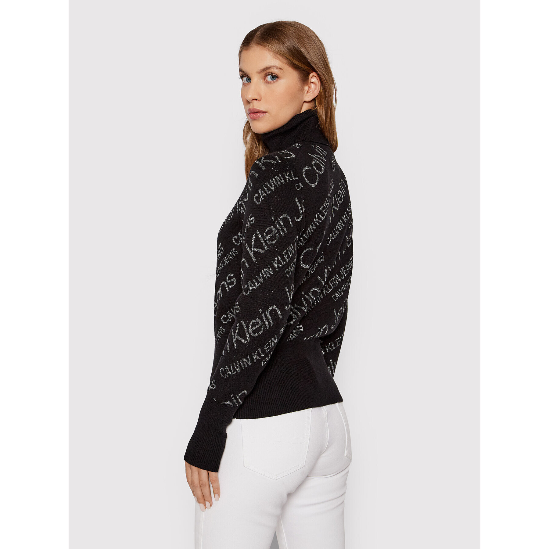 Calvin Klein Jeans Поло J20J217727 Черен Regular Fit - Pepit.bg