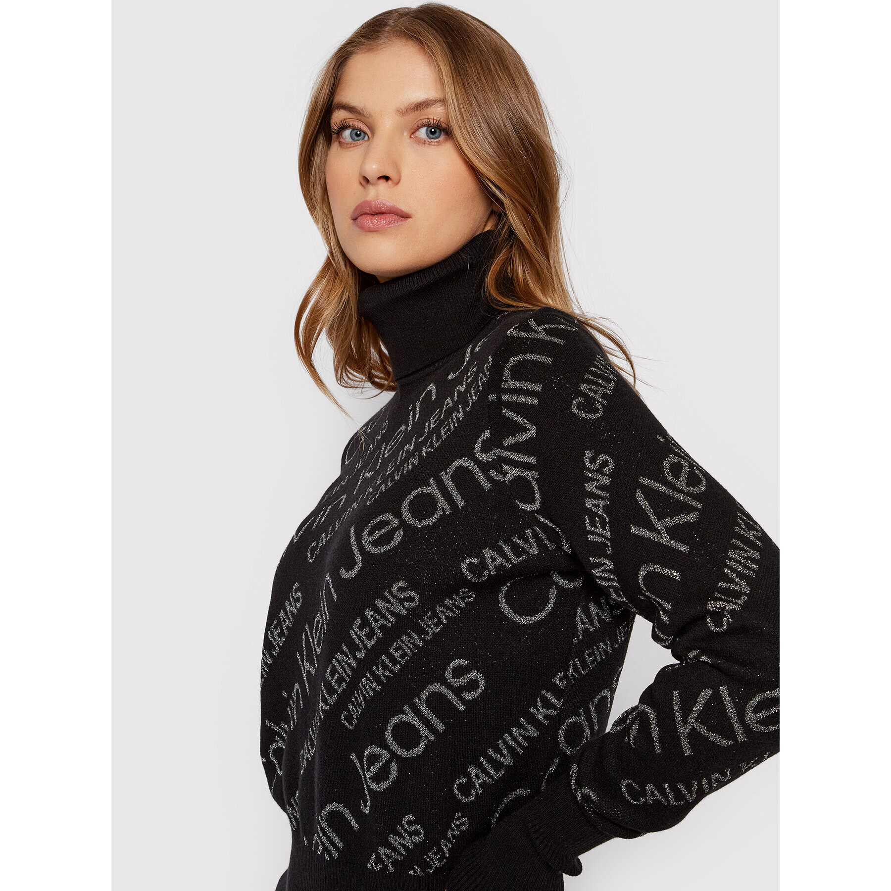 Calvin Klein Jeans Поло J20J217727 Черен Regular Fit - Pepit.bg