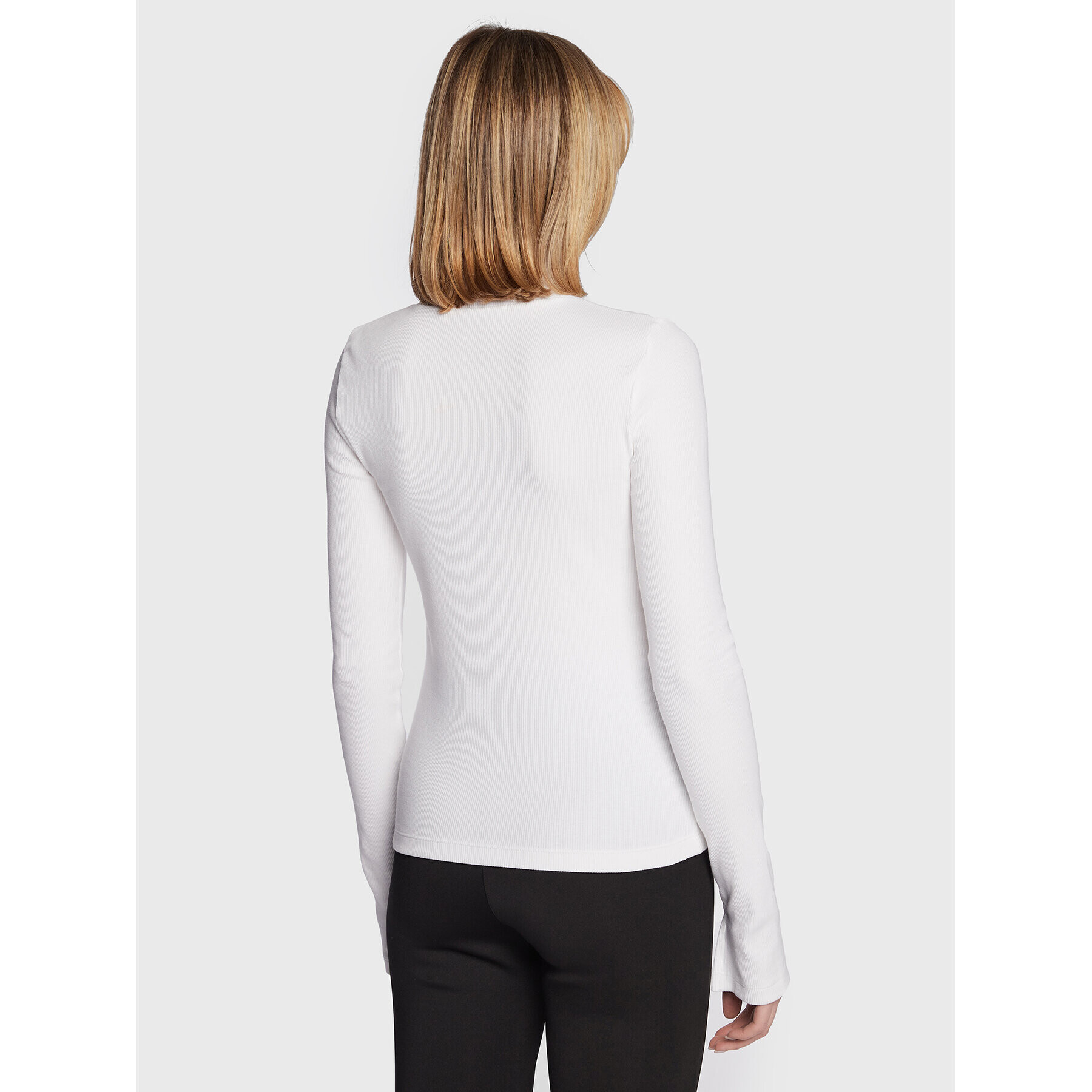 Calvin Klein Jeans Поло J20J219892 Бял Slim Fit - Pepit.bg