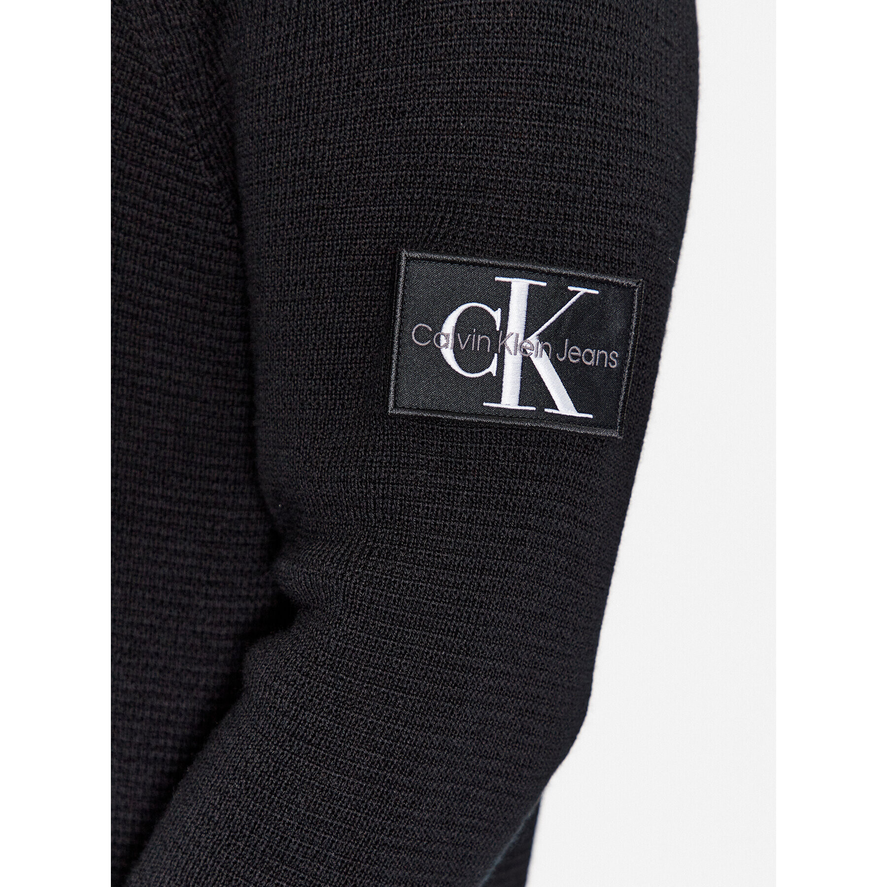 Calvin Klein Jeans Поло J30J325093 Черен Regular Fit - Pepit.bg