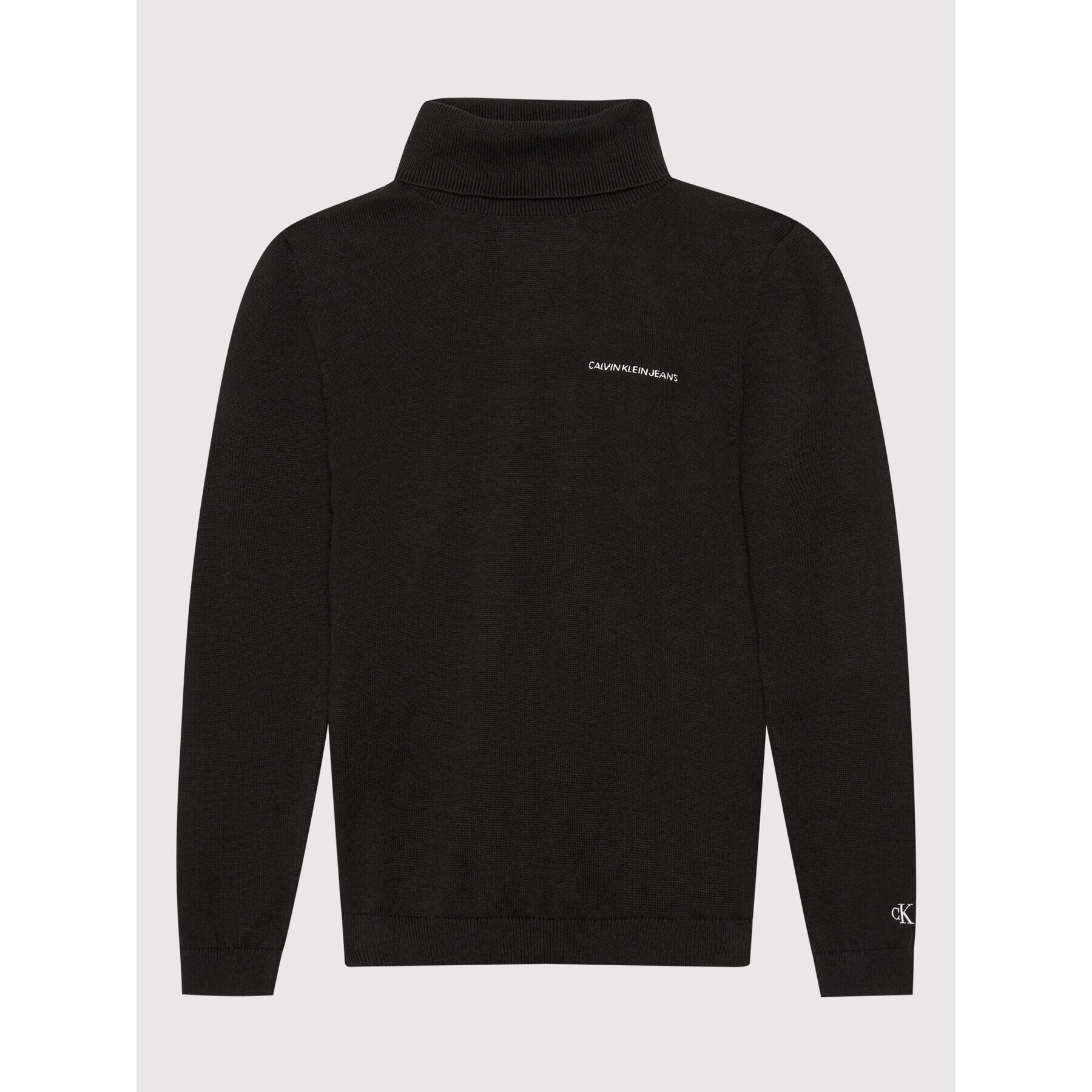 Calvin Klein Jeans Поло Roll IB0IB00673 Черен Regular Fit - Pepit.bg