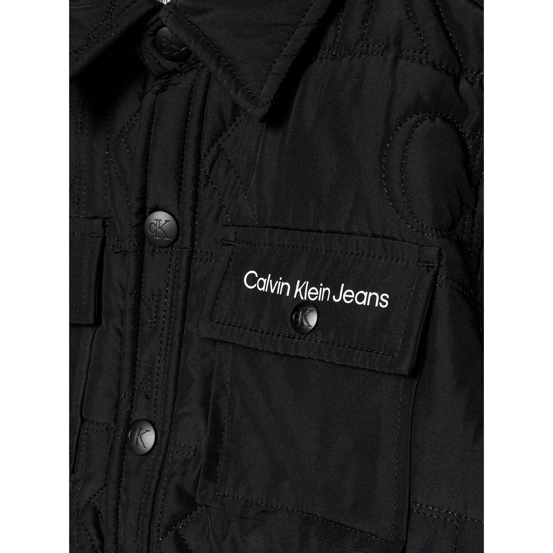 Calvin Klein Jeans Преходно яке Monogram IB0IB01279 Черен Regular Fit - Pepit.bg