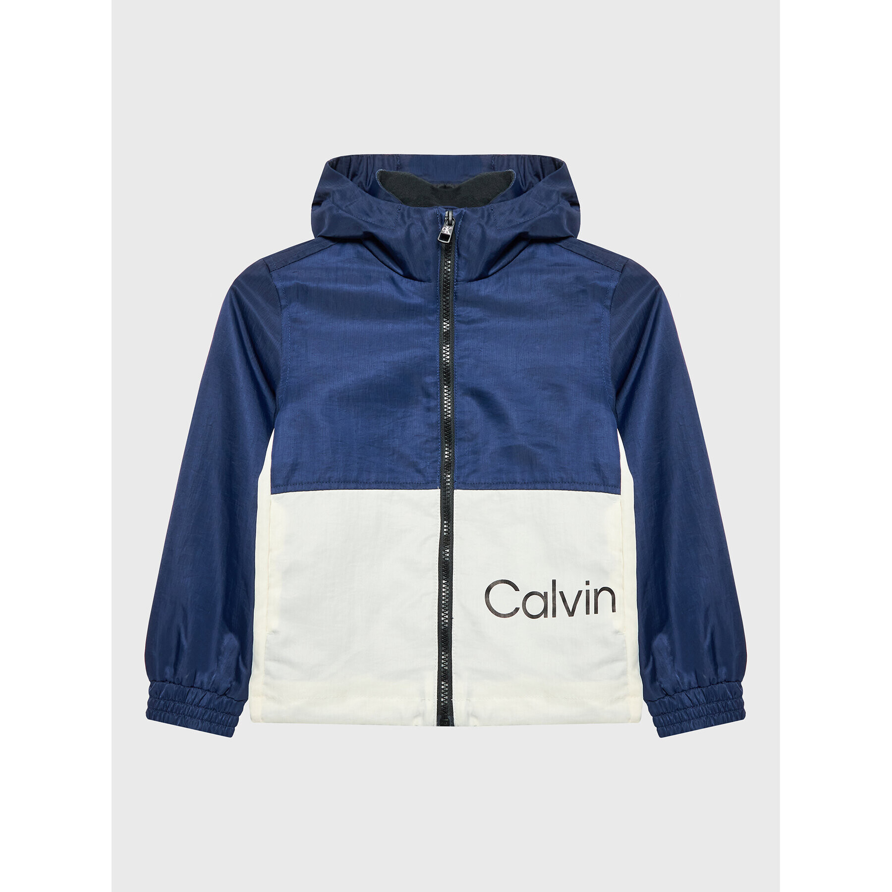 Calvin Klein Jeans Преходно яке Block IB0IB01269 Бял Regular Fit - Pepit.bg