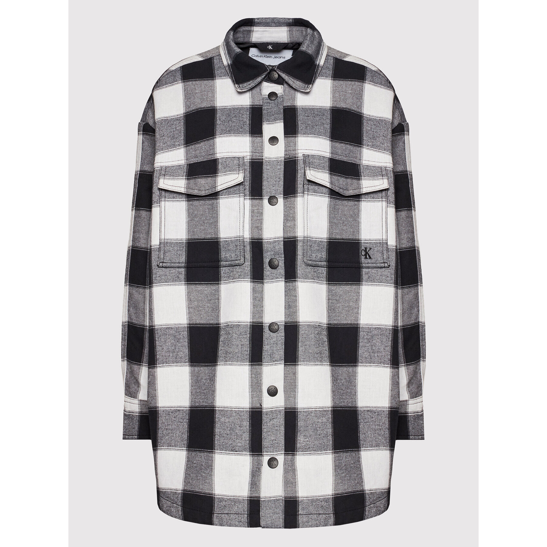 Calvin Klein Jeans Преходно яке J20J217954 Черен Oversize - Pepit.bg