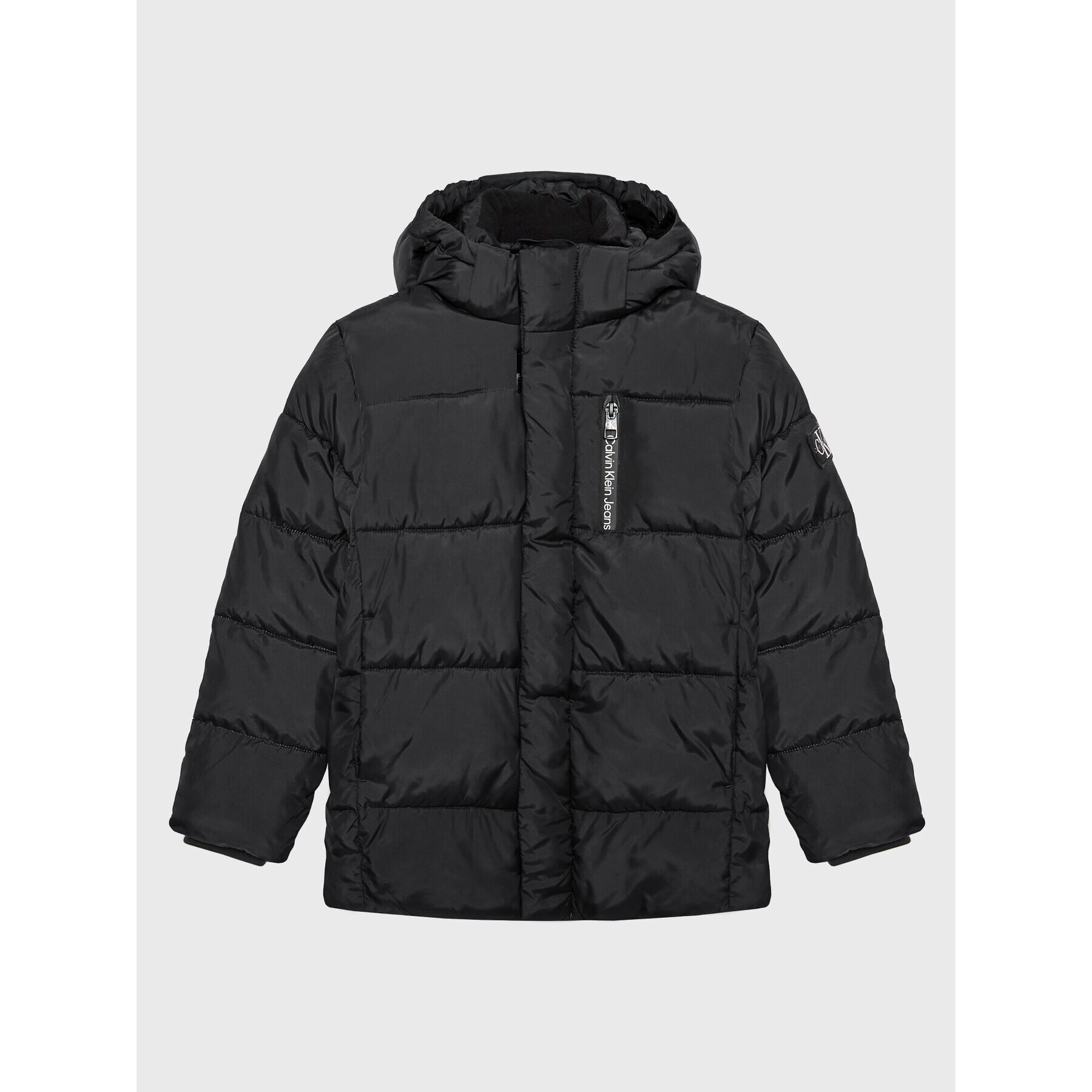 Calvin Klein Jeans Пухено яке Essential IB0IB01276 Черен Regular Fit - Pepit.bg