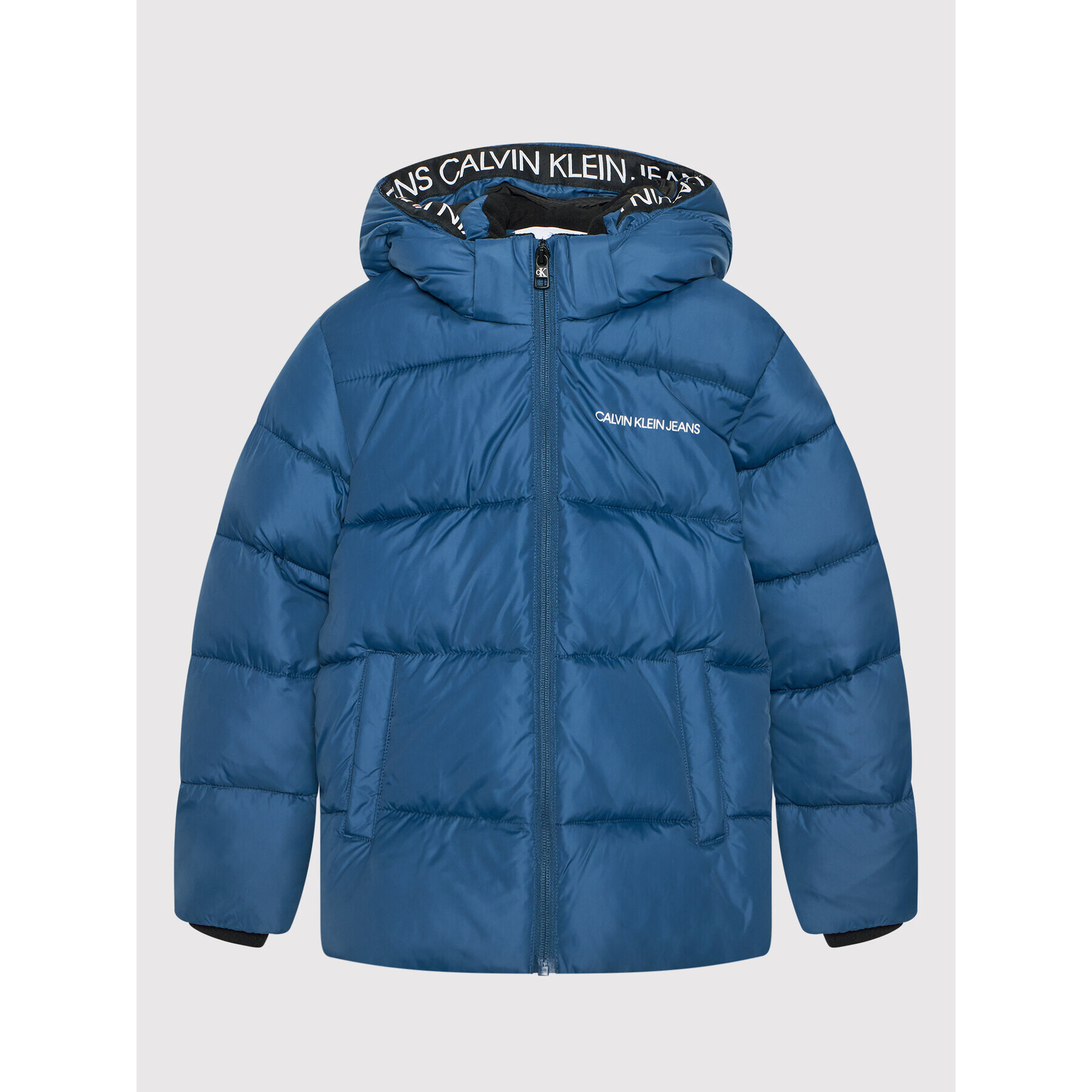 Calvin Klein Jeans Пухено яке IB0IB00937 Син Regular Fit - Pepit.bg