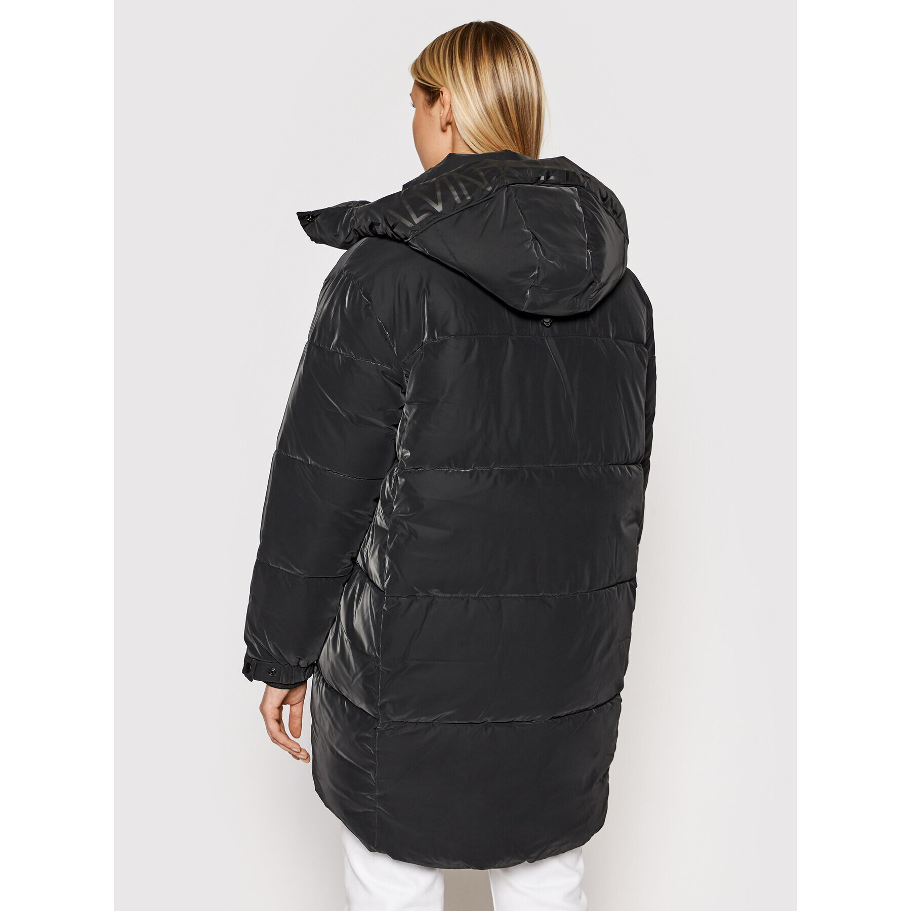 Calvin Klein Jeans Пухено яке J20J216873 Черен Oversize - Pepit.bg
