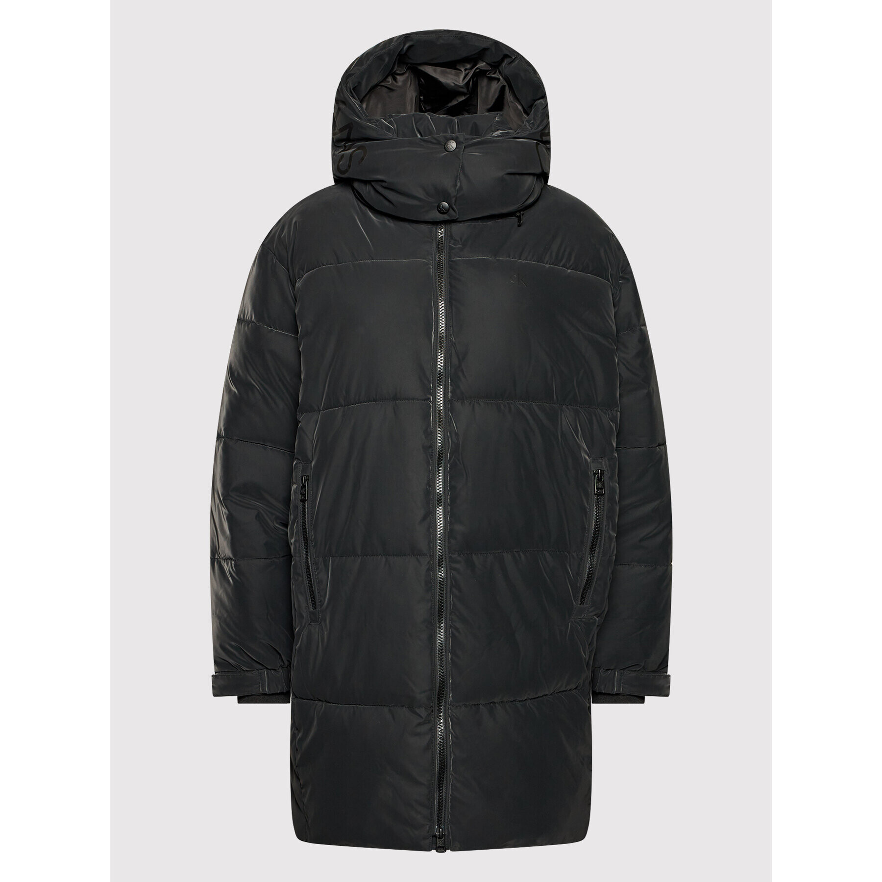 Calvin Klein Jeans Пухено яке J20J216873 Черен Oversize - Pepit.bg