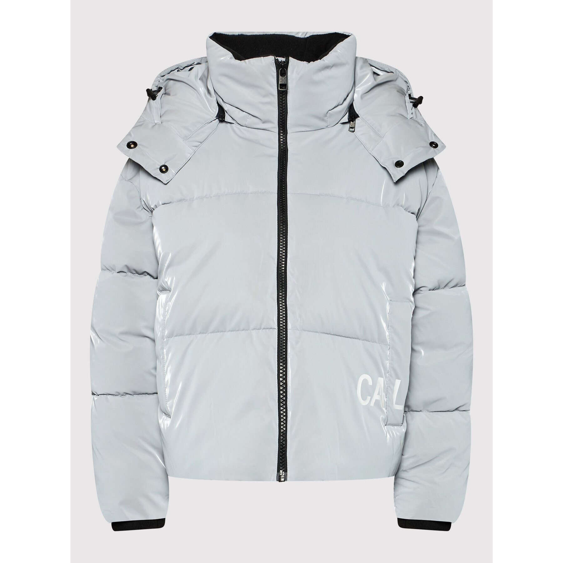 Calvin Klein Jeans Пухено яке J20J217426 Сив Oversize - Pepit.bg