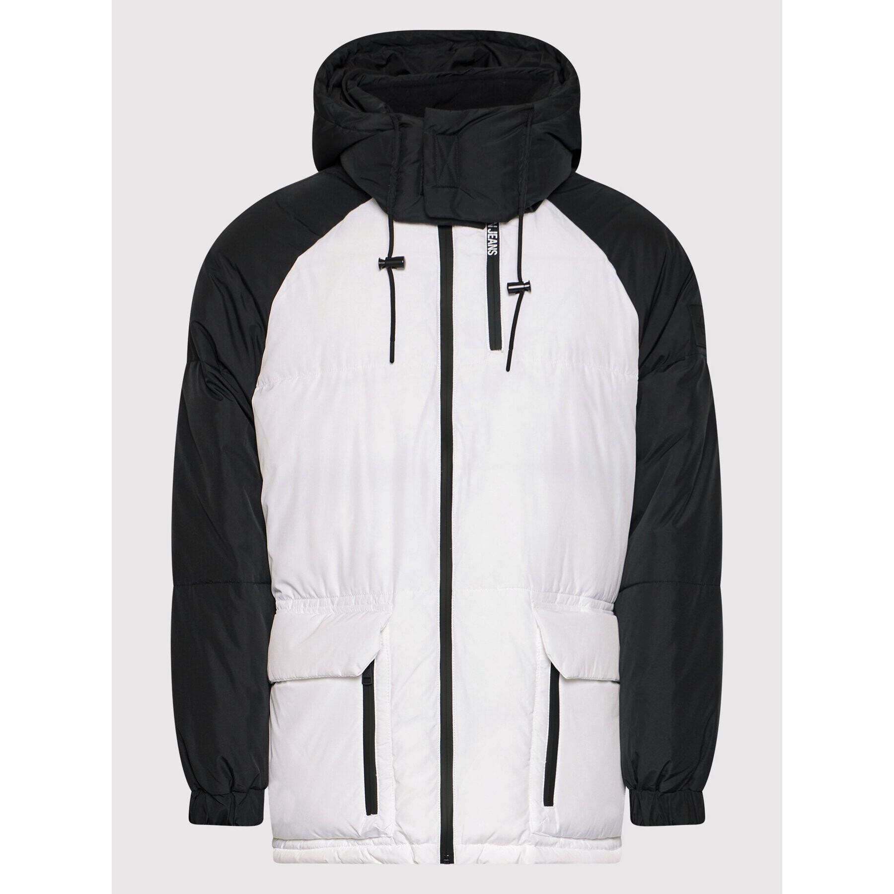 Calvin Klein Jeans Пухено яке J30J318679 Бял Oversize - Pepit.bg