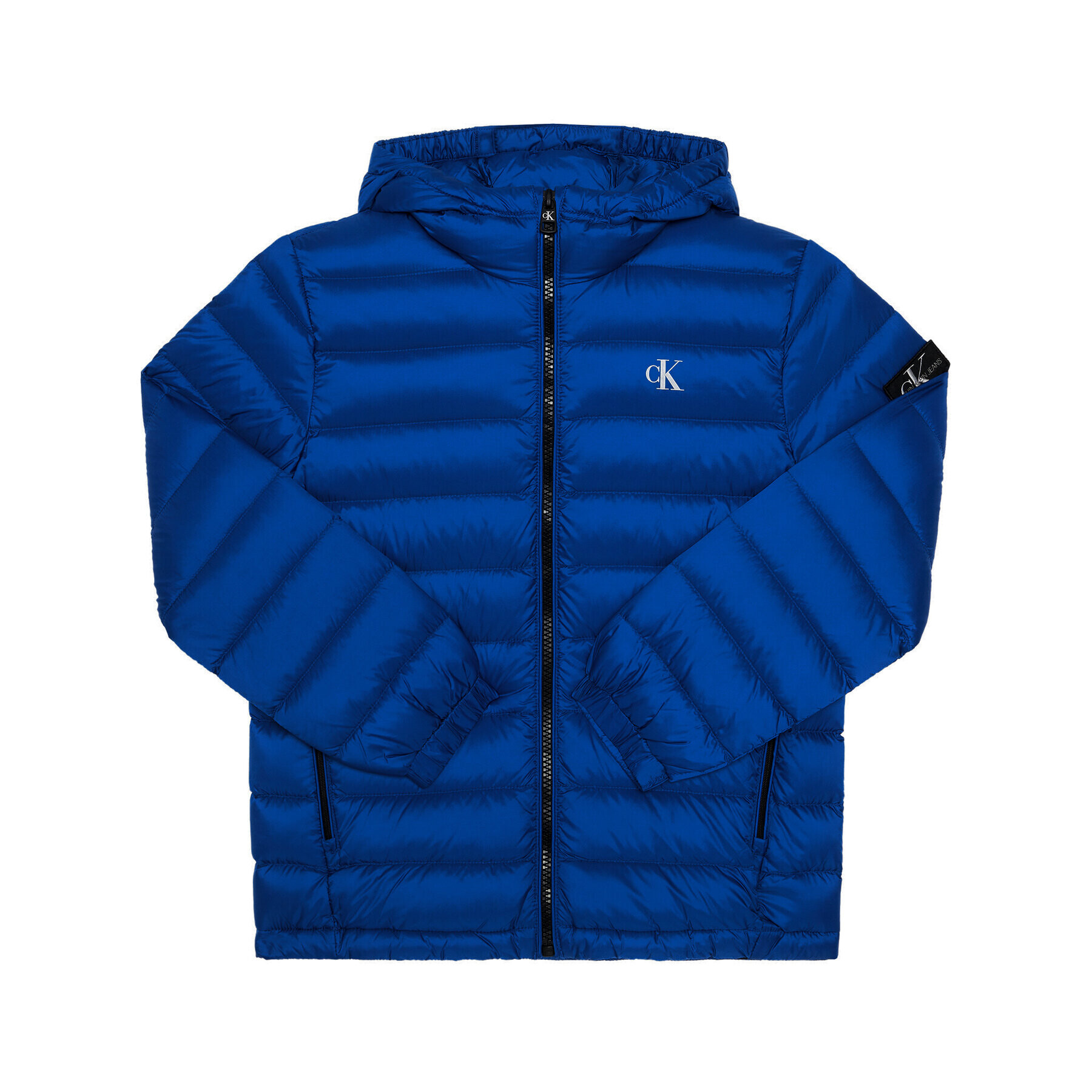 Calvin Klein Jeans Пухено яке Light Down IB0IB00554 Син Slim Fit - Pepit.bg