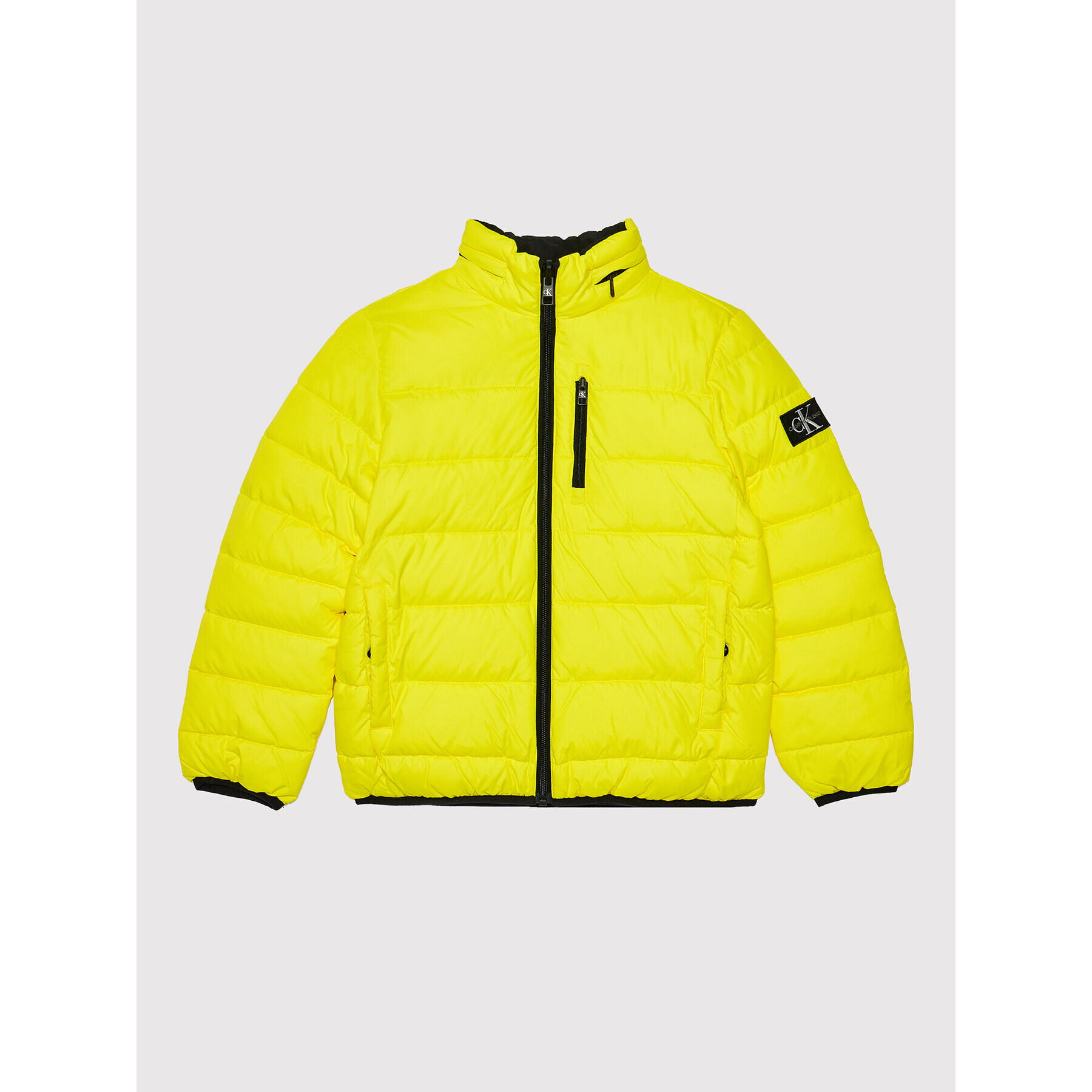 Calvin Klein Jeans Пухено яке Lined Monogram IB0IB00918 Жълт Regular Fit - Pepit.bg