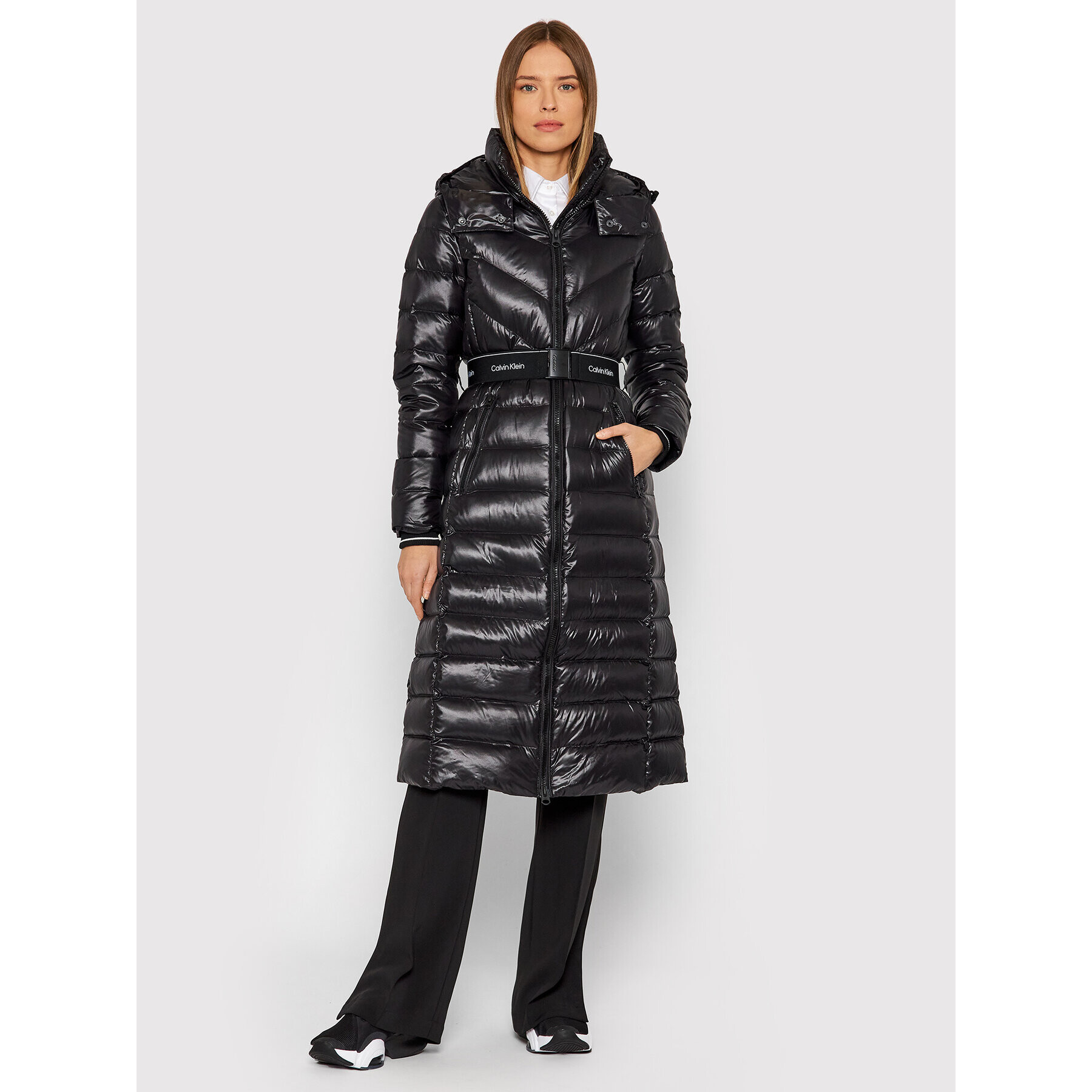 Calvin Klein Jeans Пухено яке Lofty K20K203133 Черен Regular Fit - Pepit.bg