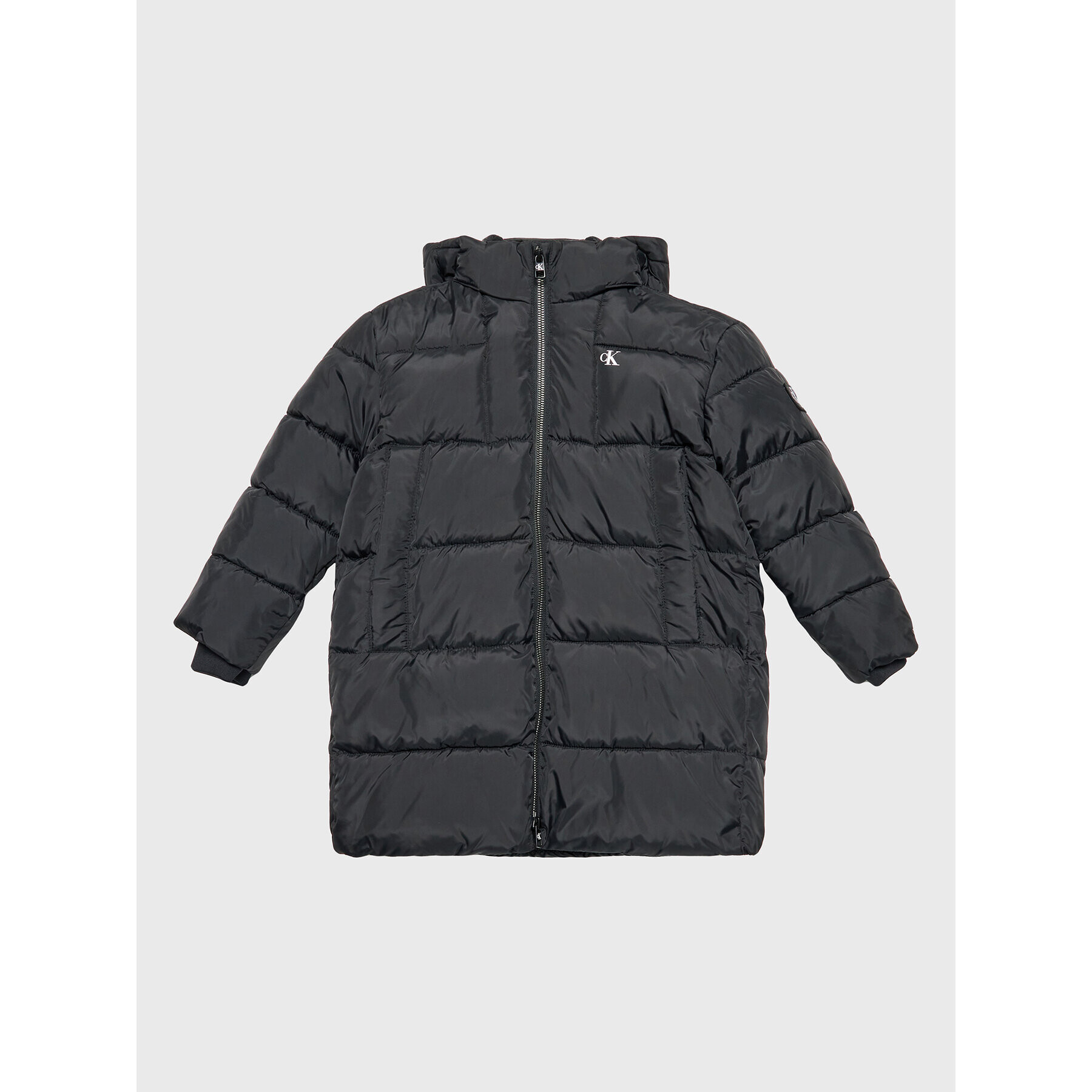 Calvin Klein Jeans Пухено яке Essential IB0IB01277 Черен Regular Fit - Pepit.bg