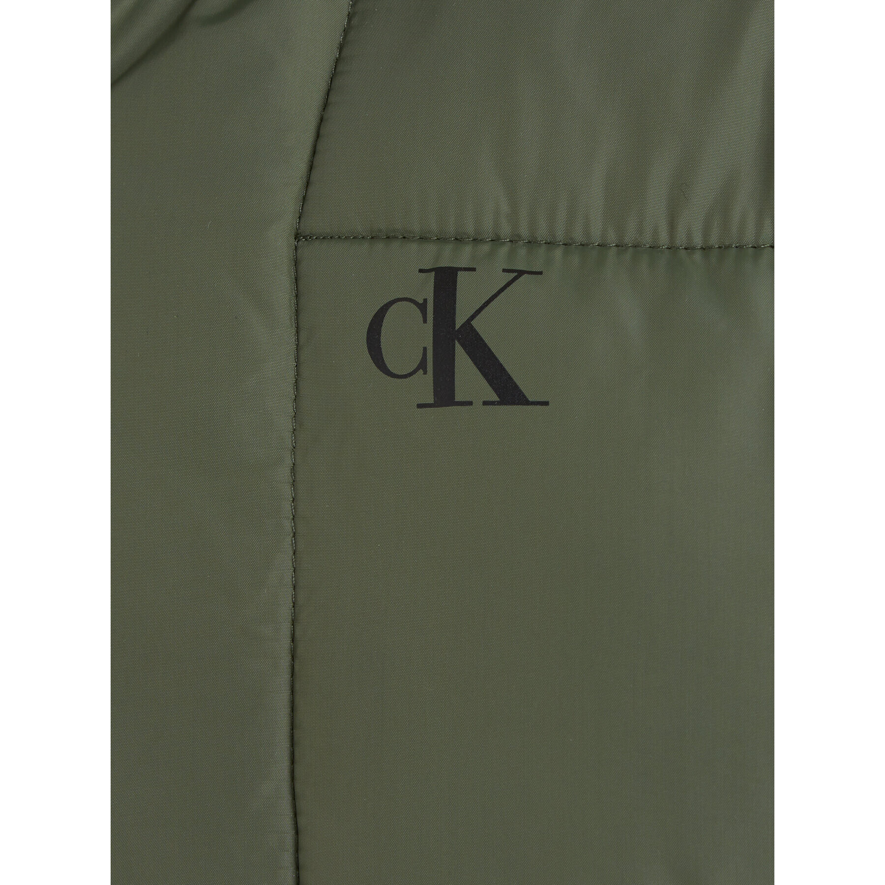 Calvin Klein Jeans Пухено яке Essential IB0IB01277 Зелен Regular Fit - Pepit.bg
