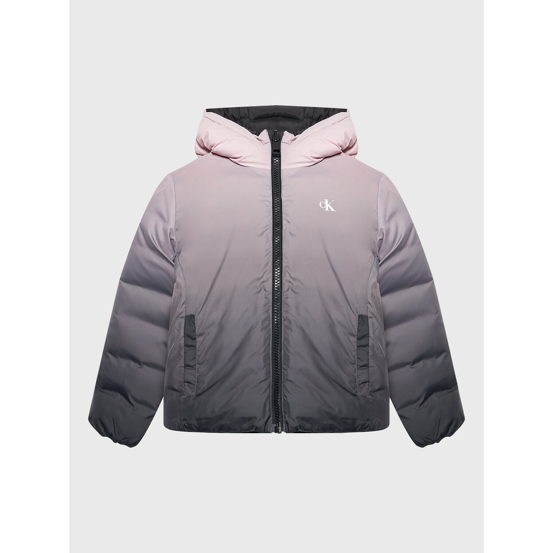 Calvin Klein Jeans Пухено яке Gradient Reversible IU0IU00349 Сив Regular Fit - Pepit.bg