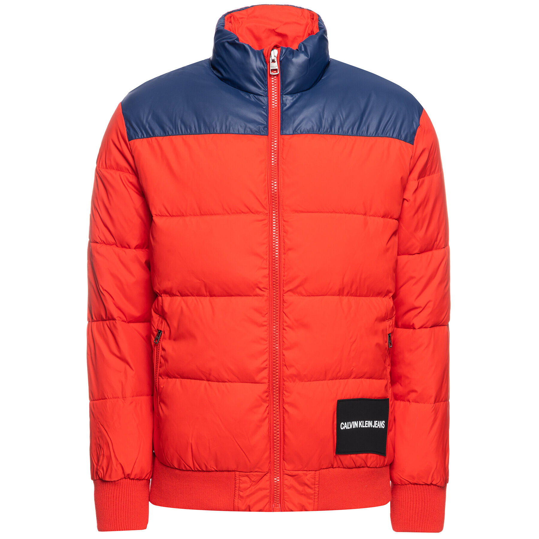 Calvin Klein Jeans Пухено яке Hooded Down Puffer J30J313099 Червен Regular Fit - Pepit.bg