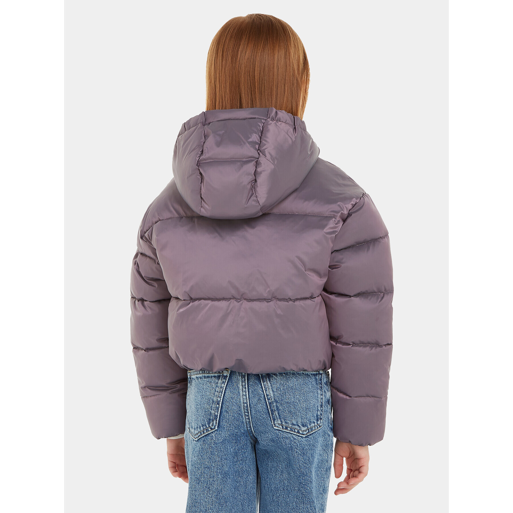 Calvin Klein Jeans Пухено яке Hyper Two Tone IG0IG02246 Виолетов Relaxed Fit - Pepit.bg