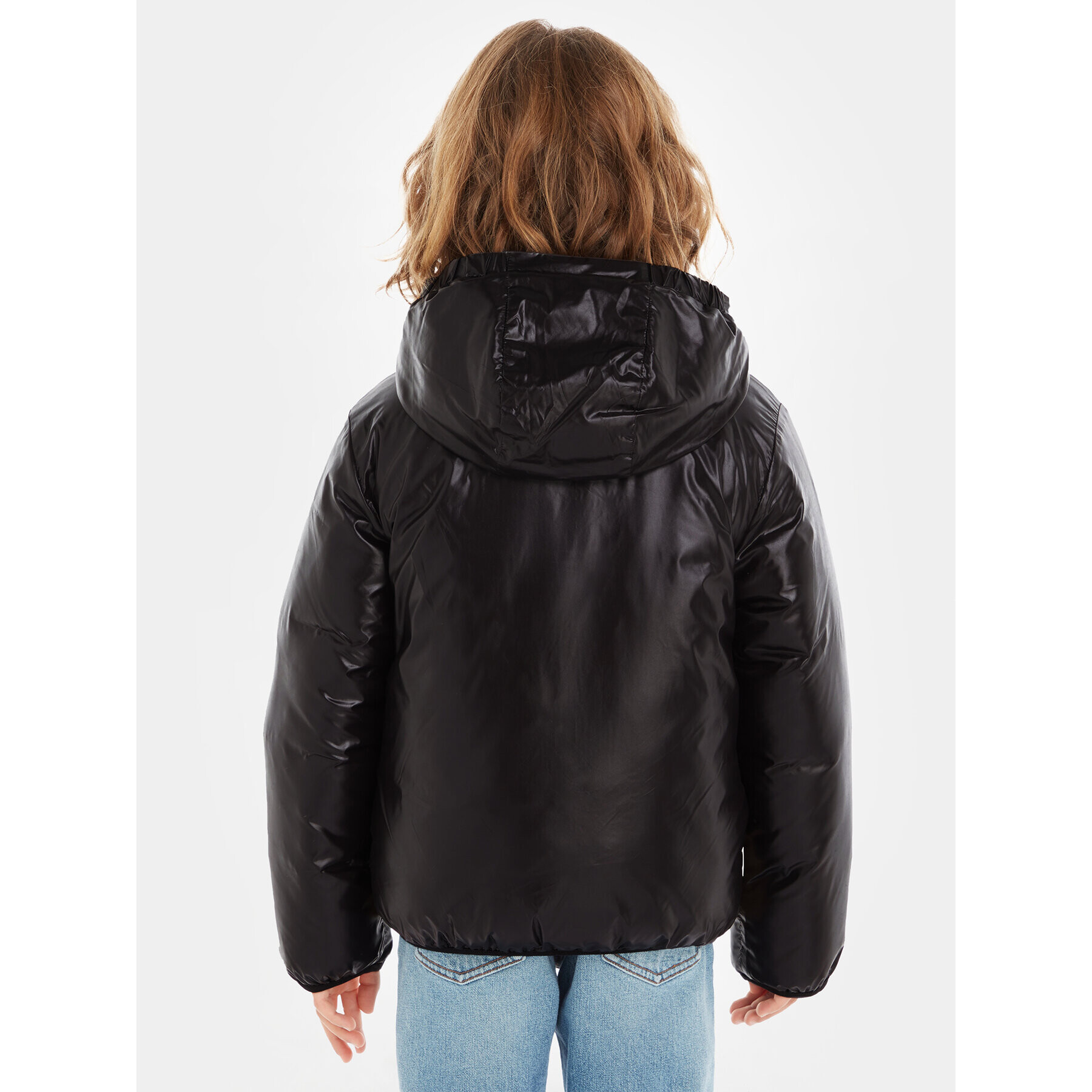 Calvin Klein Jeans Пухено яке IB0IB01718 Черен Regular Fit - Pepit.bg