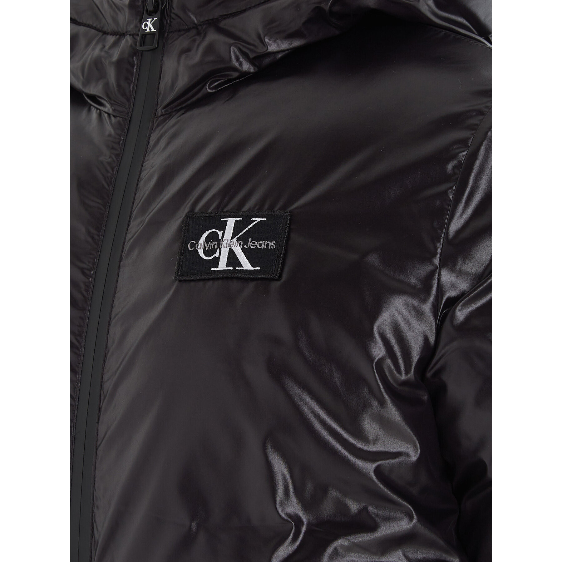 Calvin Klein Jeans Пухено яке IB0IB01718 Черен Regular Fit - Pepit.bg