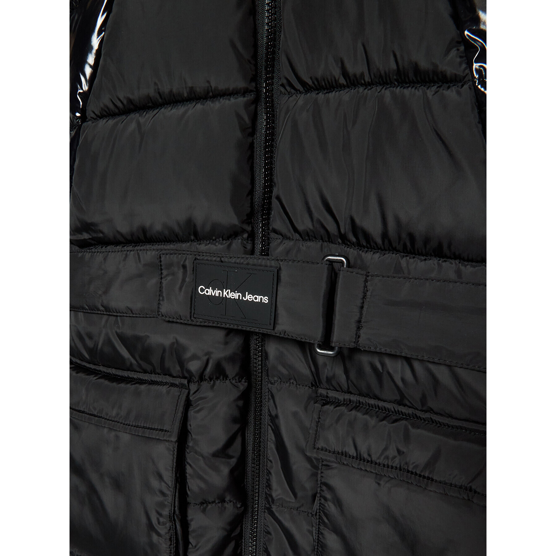 Calvin Klein Jeans Пухено яке IG0IG01620 Черен Regular Fit - Pepit.bg