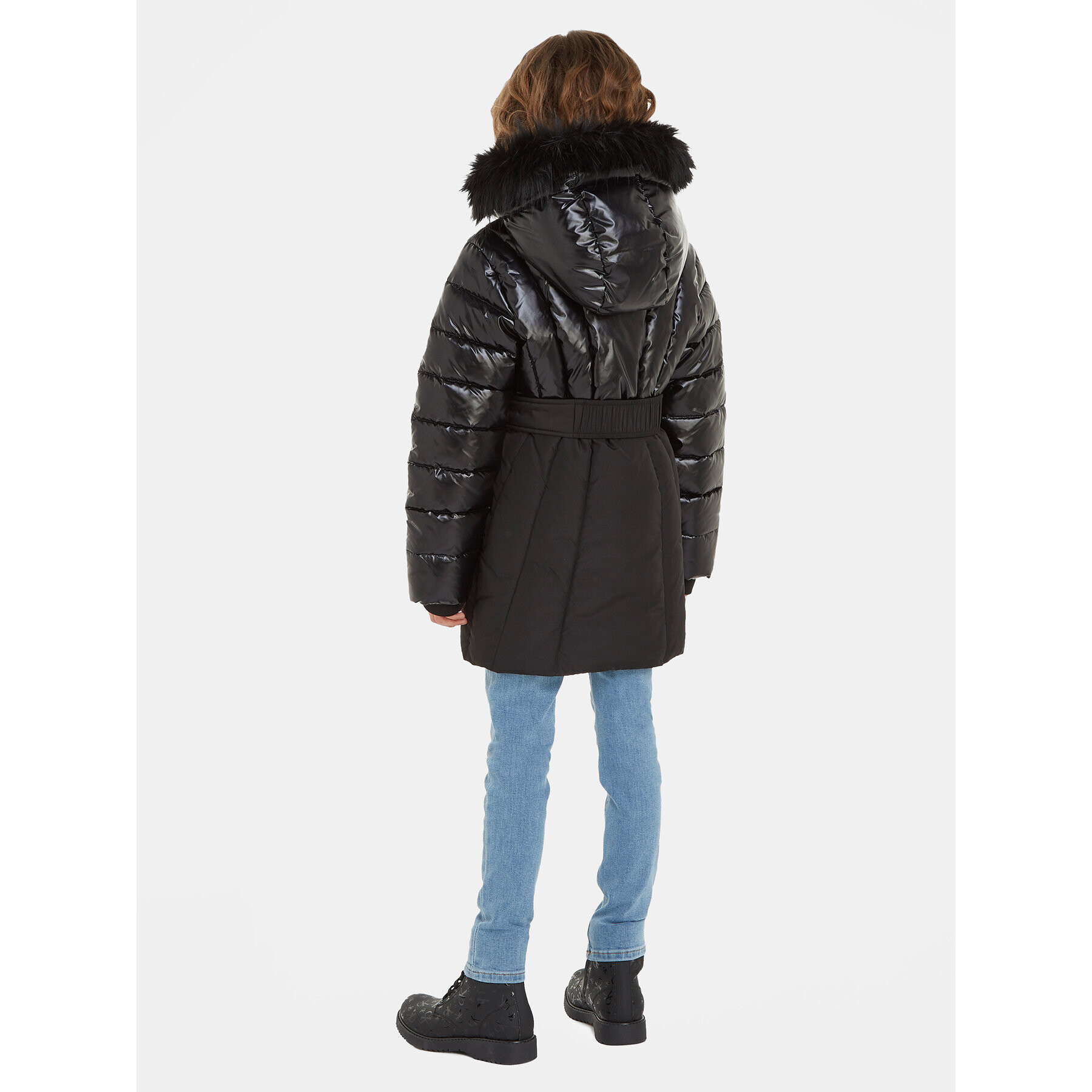 Calvin Klein Jeans Пухено яке IG0IG02242 Черен Regular Fit - Pepit.bg