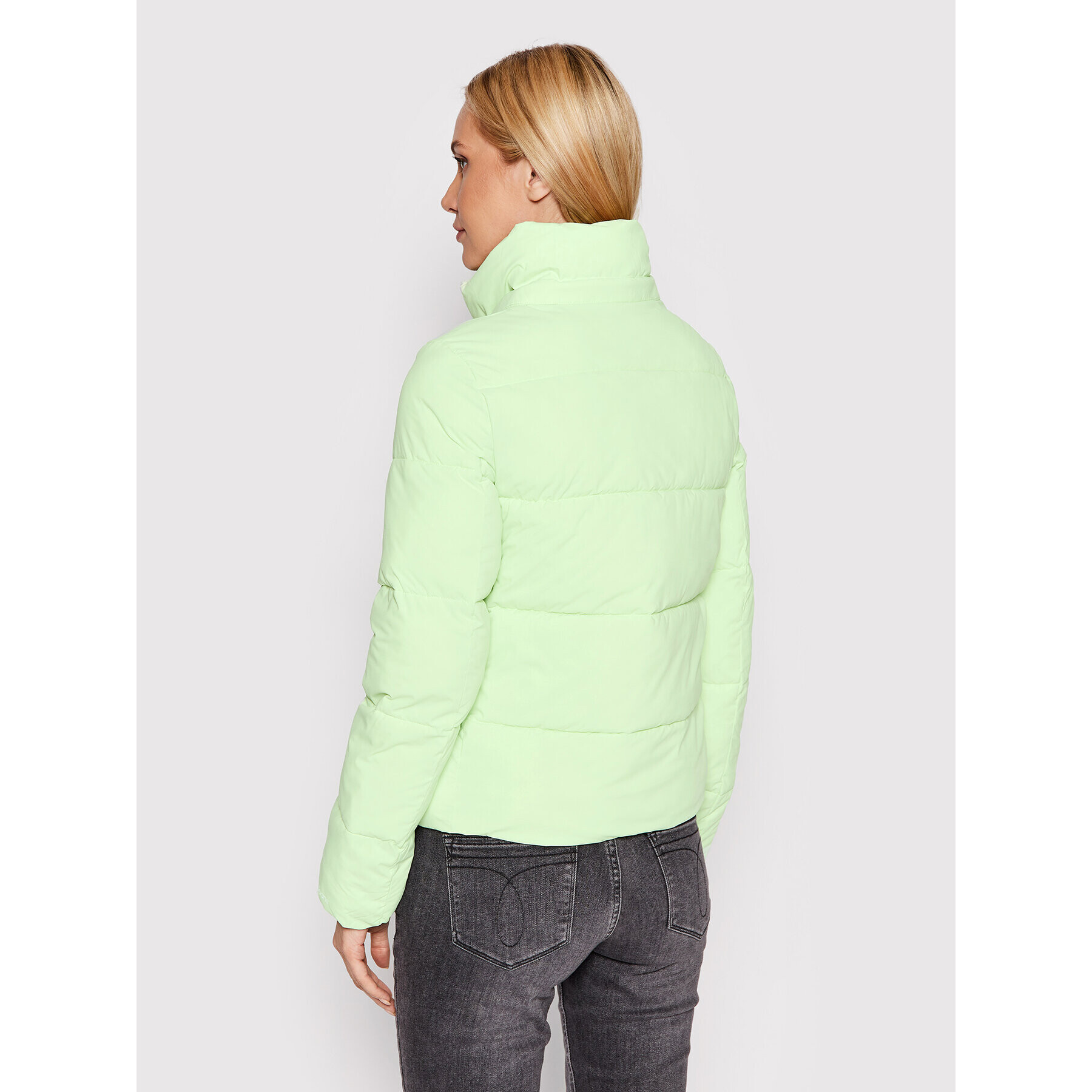 Calvin Klein Jeans Пухено яке J20J219007 Зелен Regular Fit - Pepit.bg