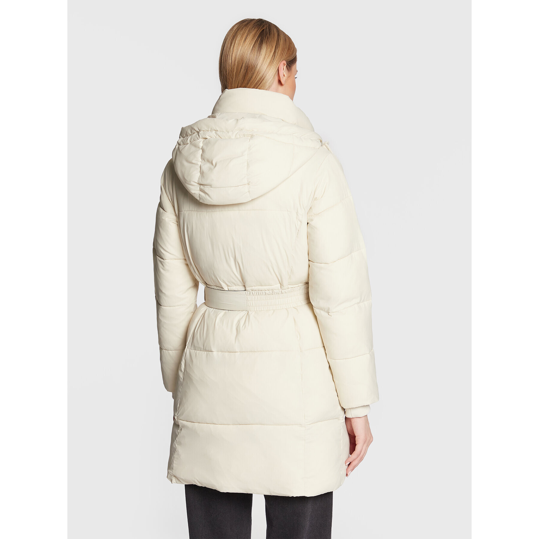 Calvin Klein Jeans Пухено яке J20J219829 Екрю Regular Fit - Pepit.bg