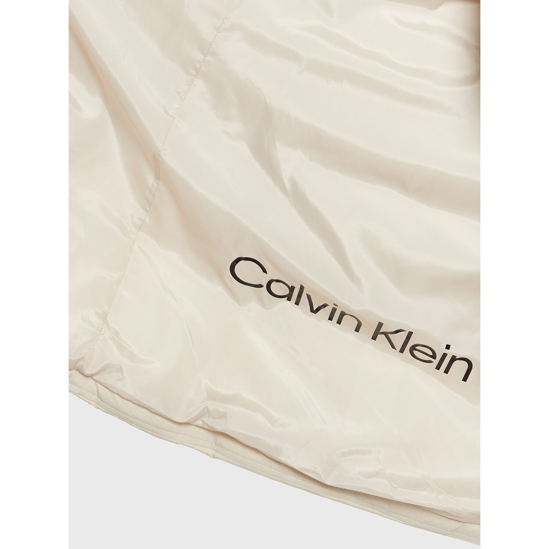 Calvin Klein Jeans Пухено яке J20J219829 Екрю Regular Fit - Pepit.bg