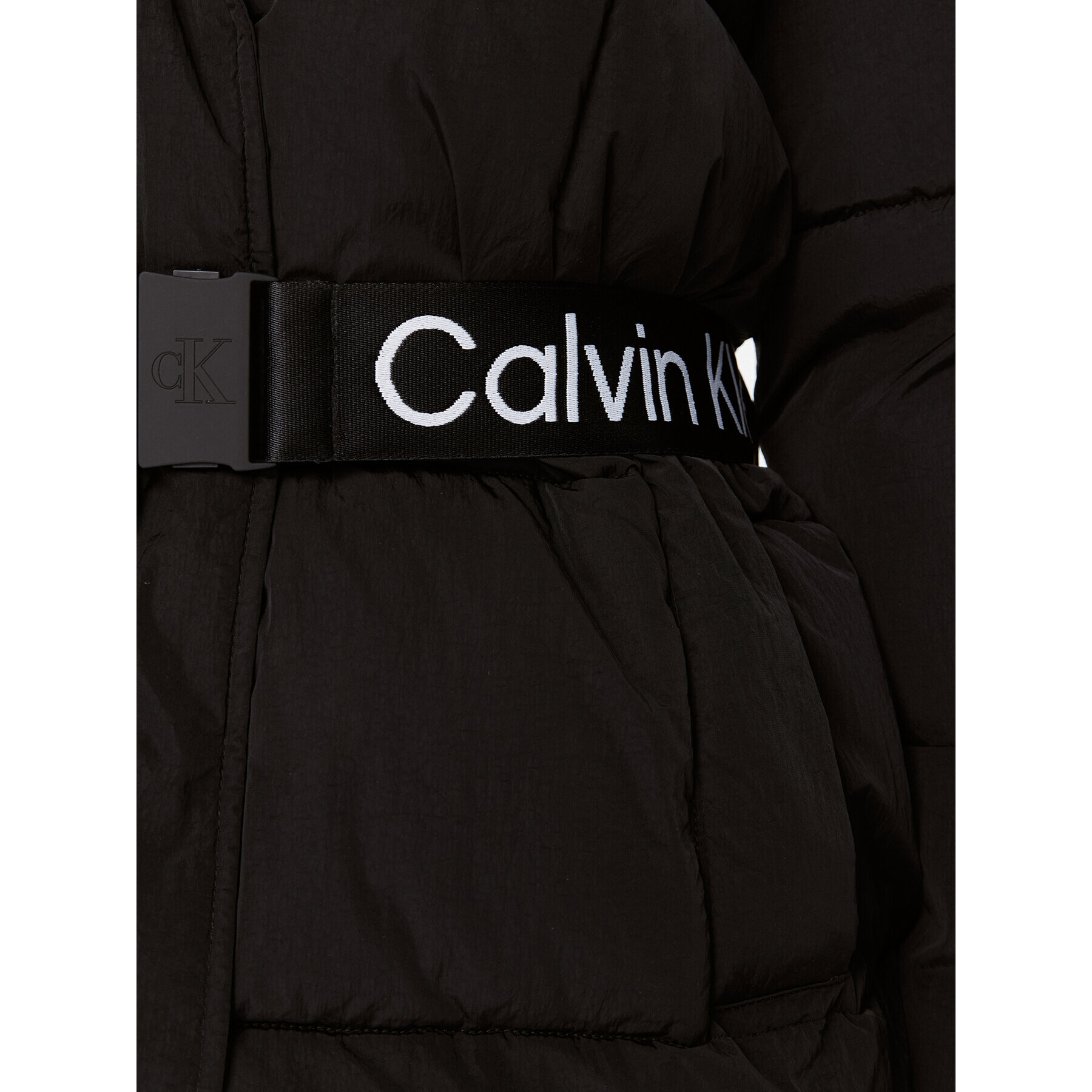 Calvin Klein Jeans Пухено яке J20J221903 Черен Relaxed Fit - Pepit.bg