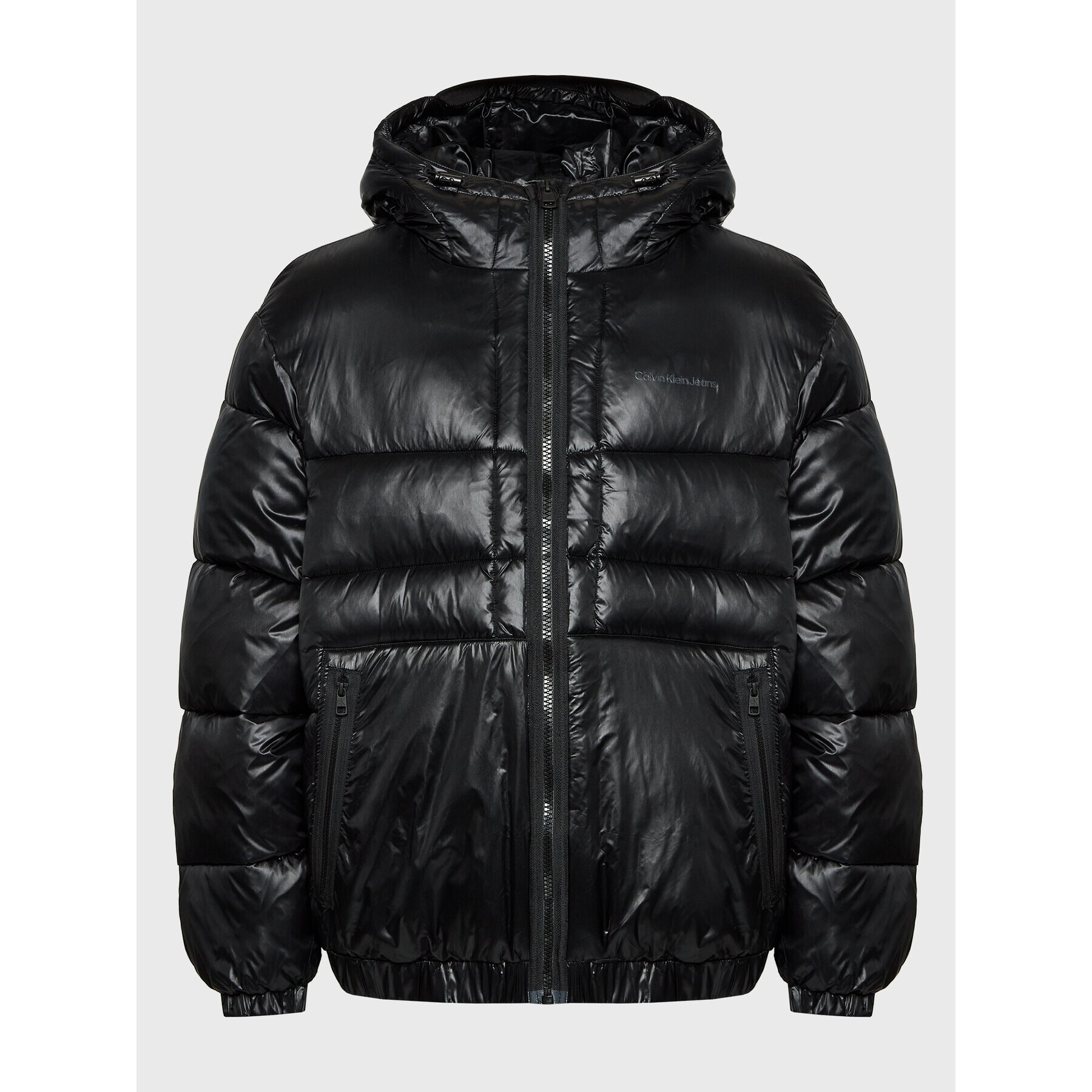 Calvin Klein Jeans Пухено яке J30J321976 Черен Regular Fit - Pepit.bg