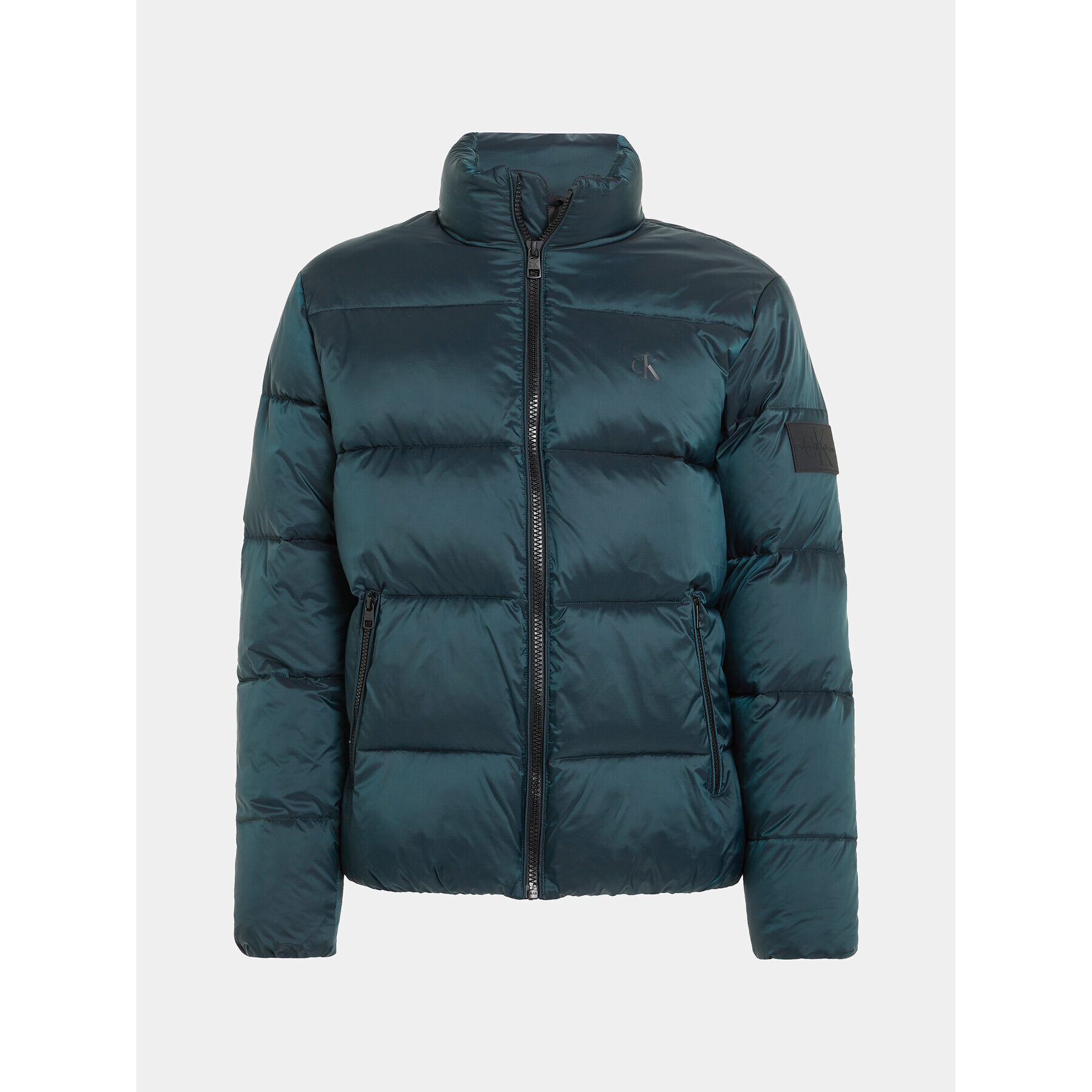 Calvin Klein Jeans Пухено яке J30J324081 Син Regular Fit - Pepit.bg