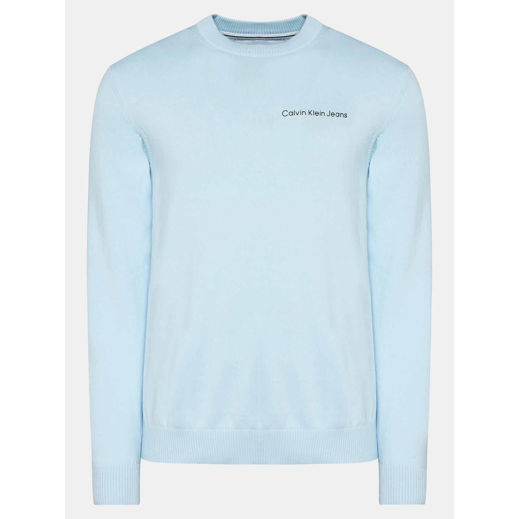 Calvin Klein Jeans Пуловер Institutional Essentials Sweater J30J324974 Син Regular Fit - Pepit.bg