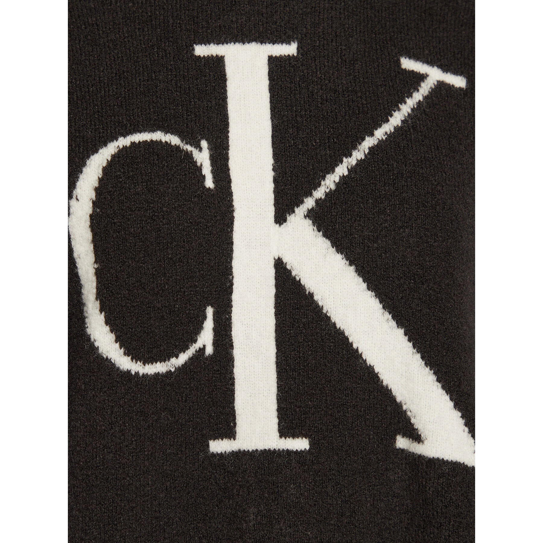 Calvin Klein Jeans Пуловер J20J219776 Черен Relaxed Fit - Pepit.bg