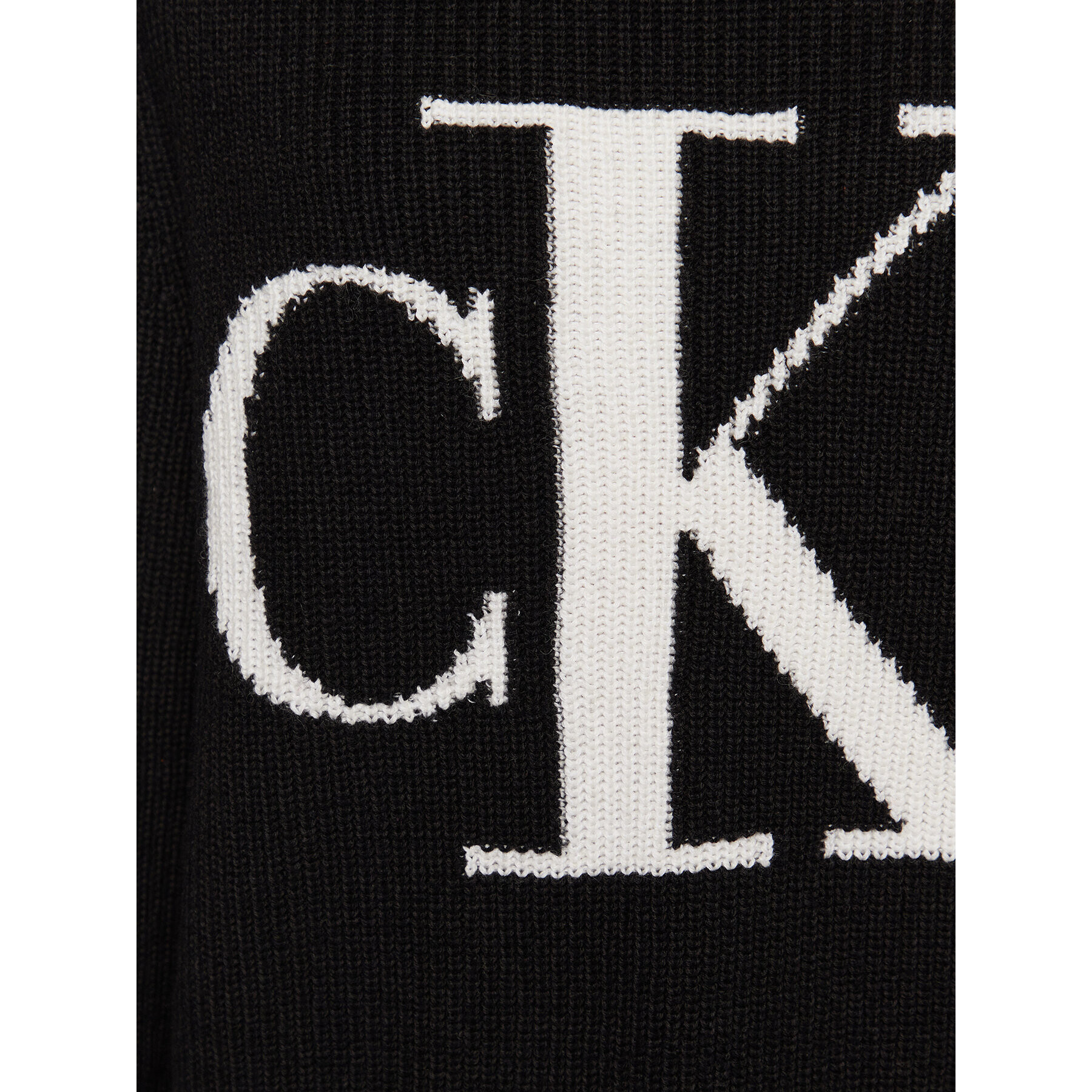 Calvin Klein Jeans Пуловер J20J219777 Черен Relaxed Fit - Pepit.bg